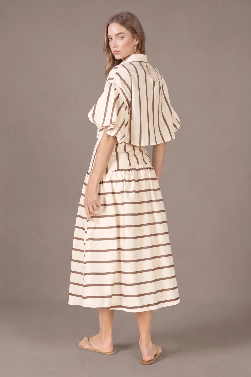 Latte Stripe Skirt
