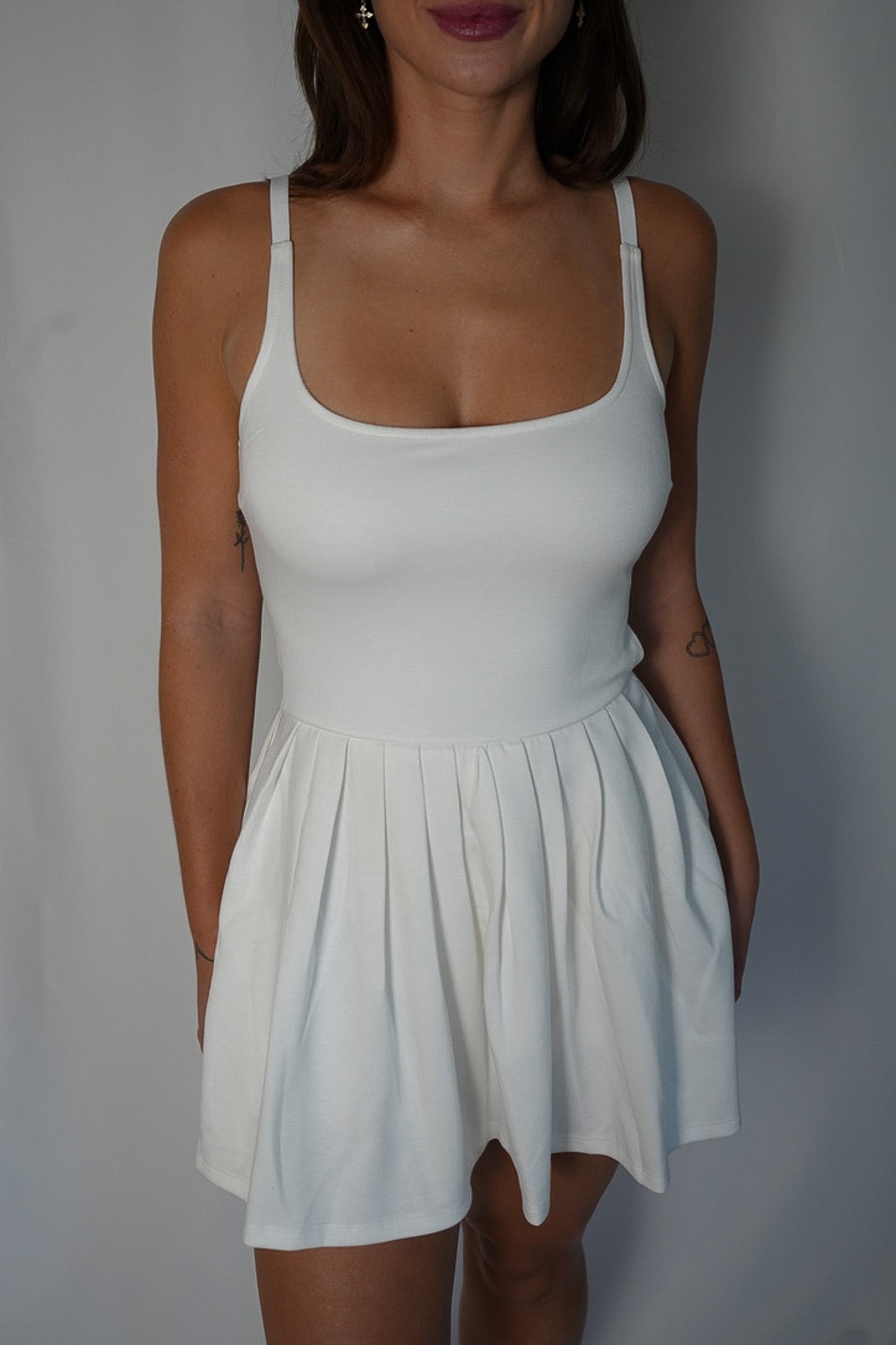 Let's Get Active Dress (White)