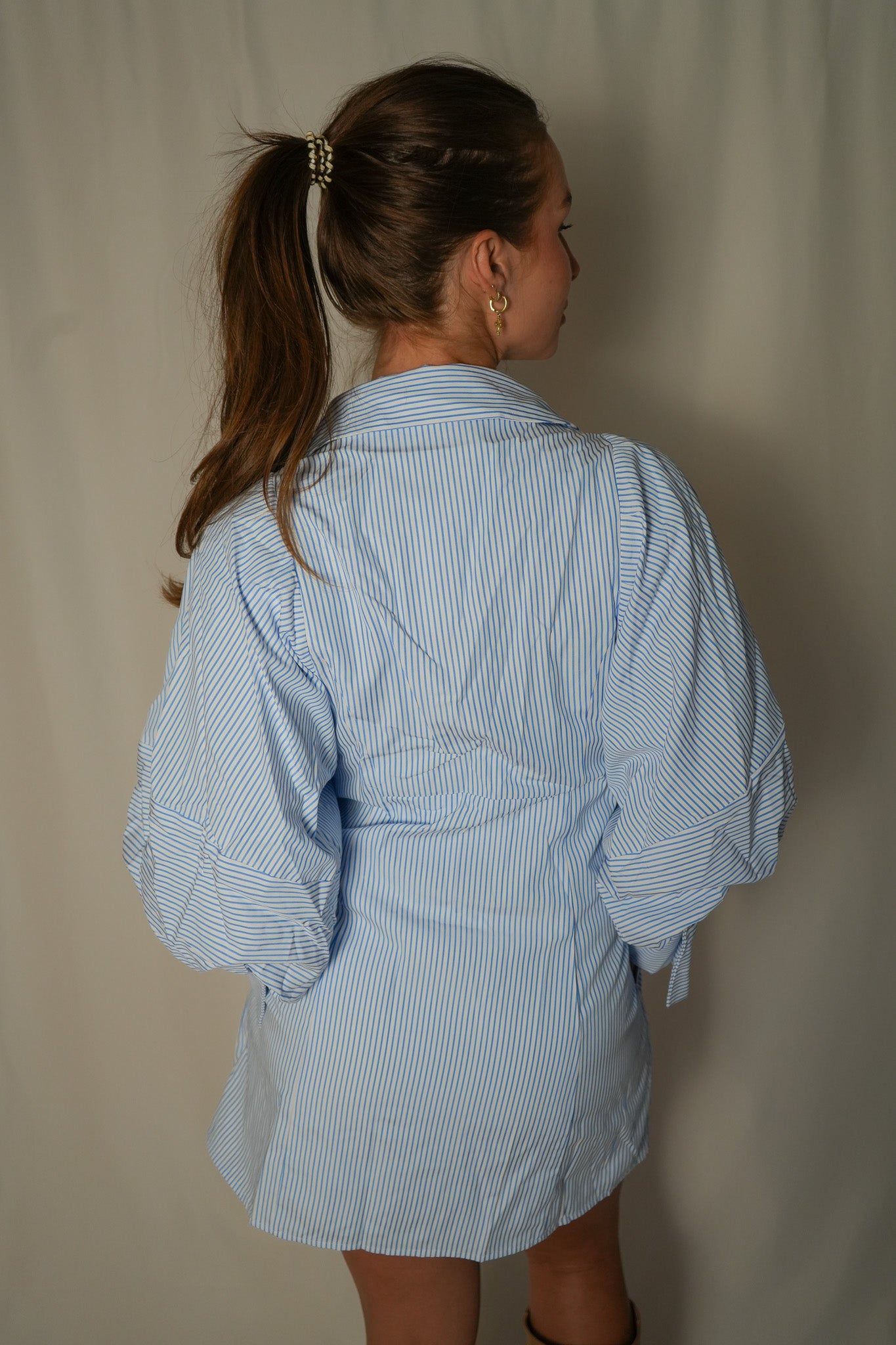 Afternoon At The Plaza Dress (Striped)