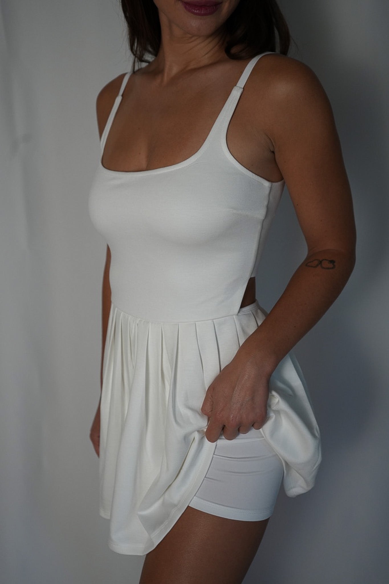 Let's Get Active Dress (White)
