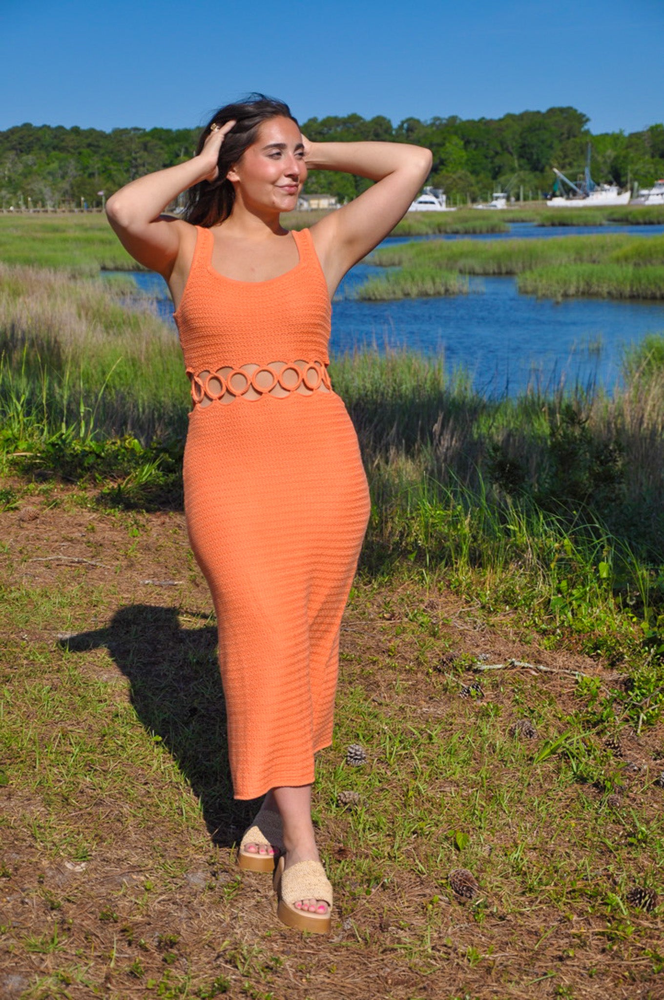 Chasing Sunset Midi Dress