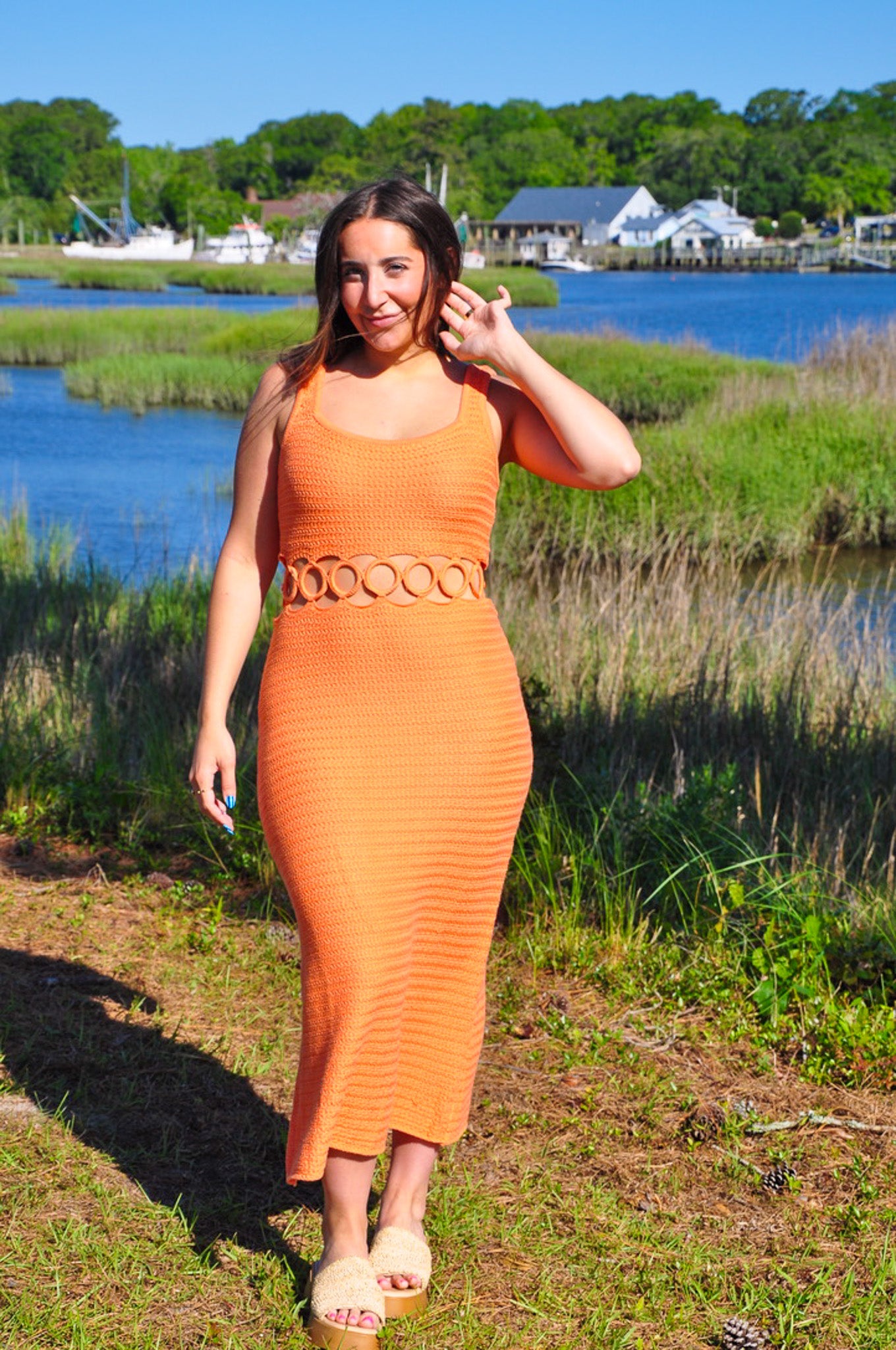 Chasing Sunset Midi Dress