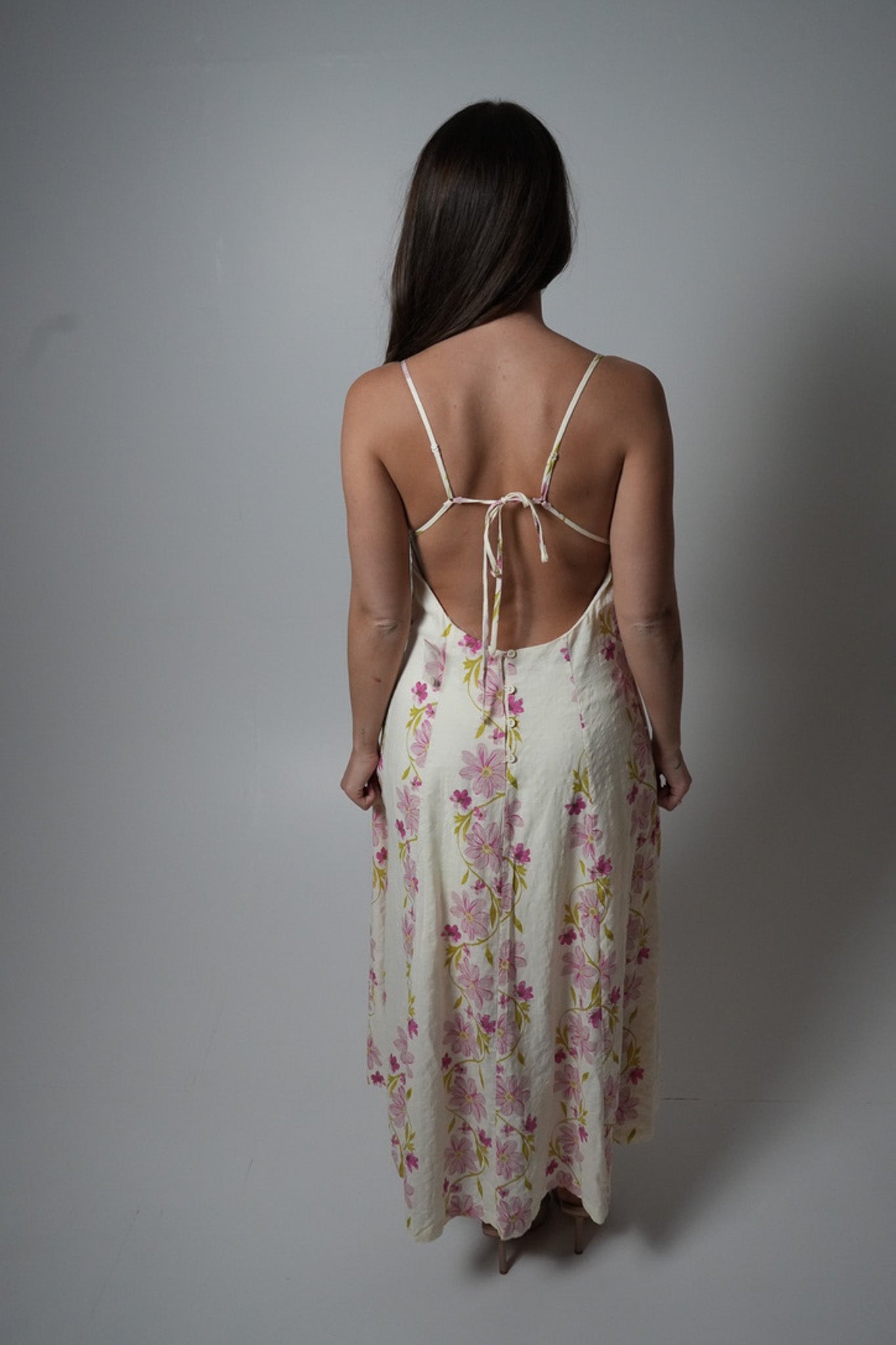 Magnolia Bloom Midi Dress