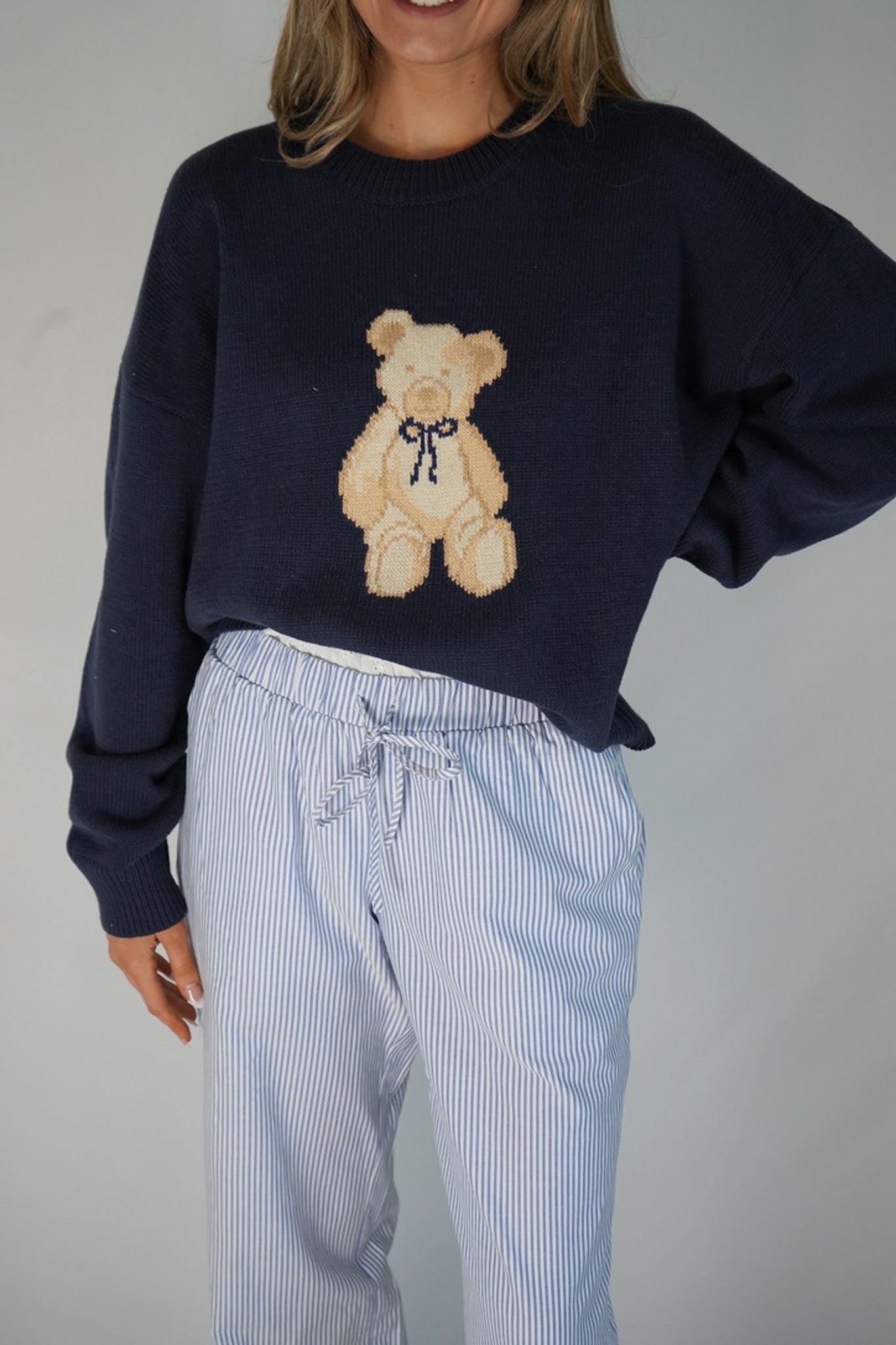 Bramble Bear Sweater (Navy)