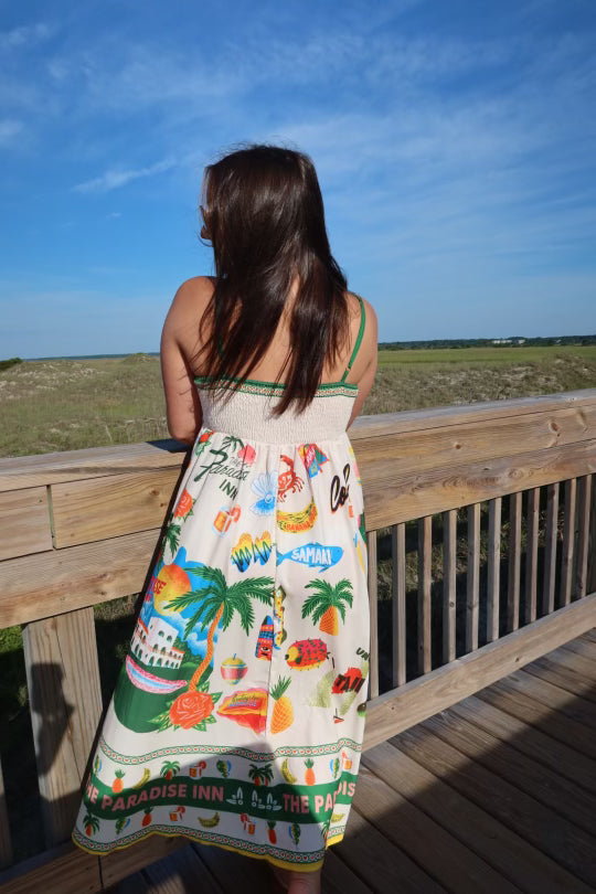 Paradise Please Midi Dress