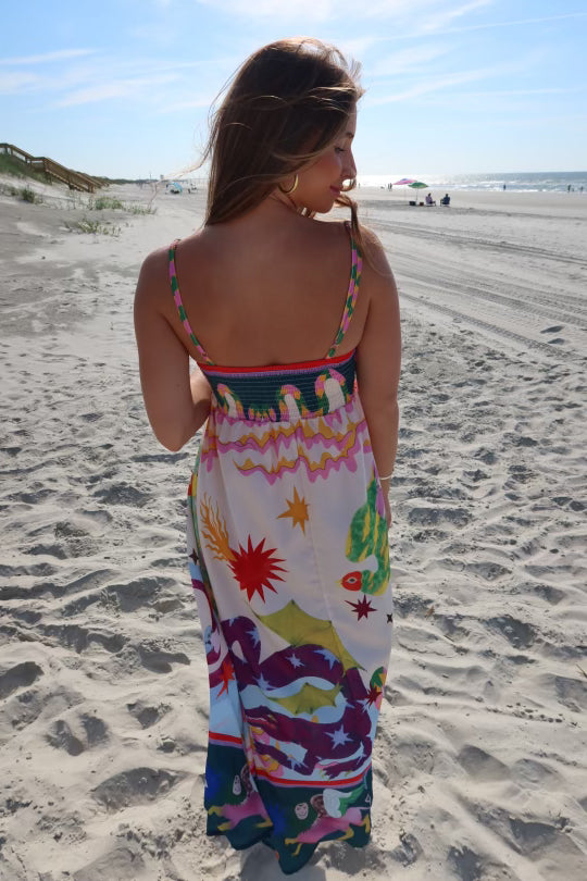 Deserted Island Midi Dress