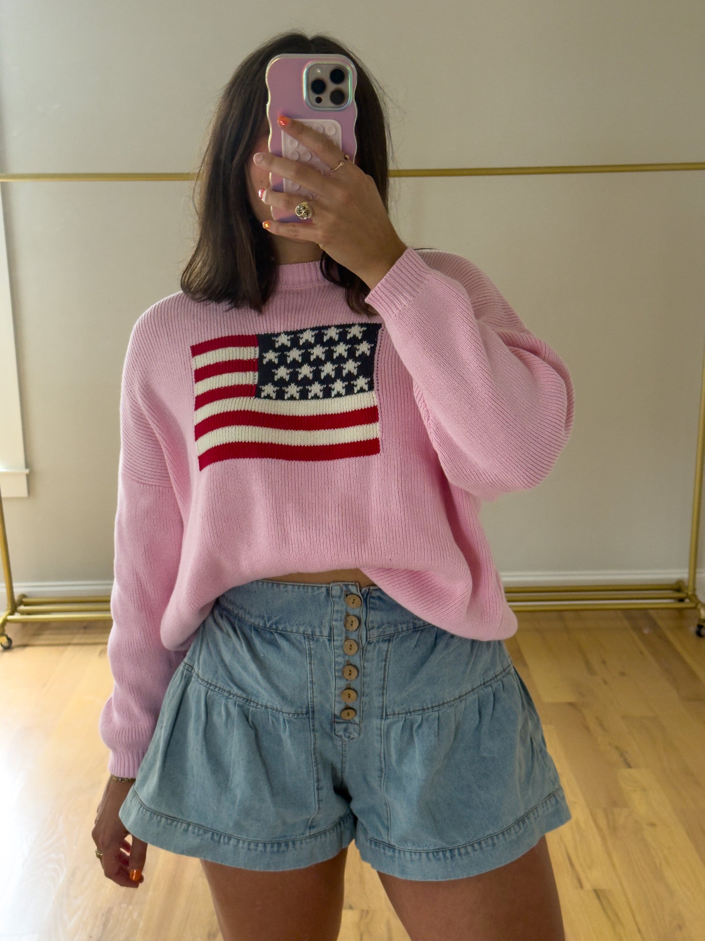 American Girl Sweater (Pink)