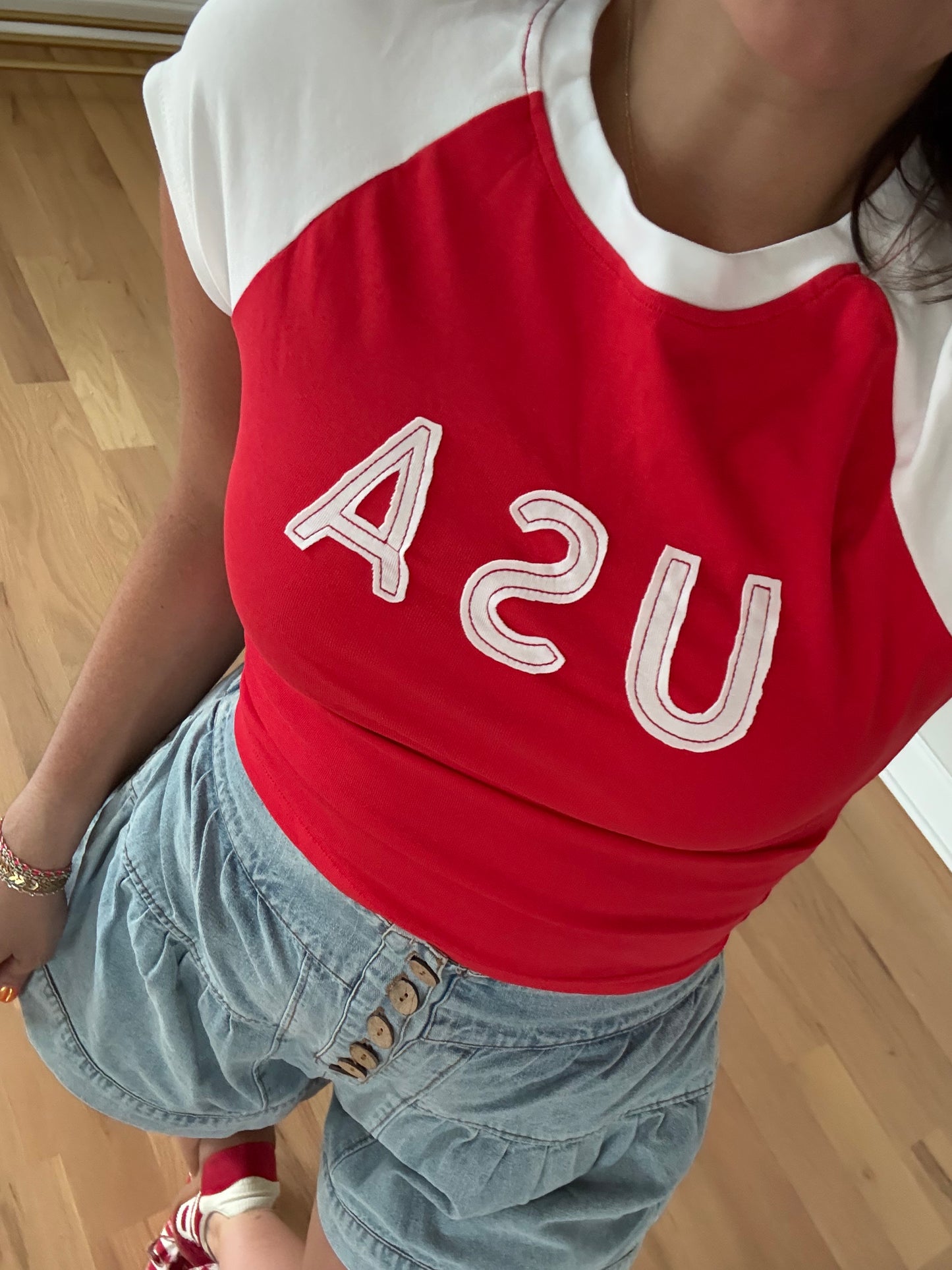 USA Baby Tee (Red)