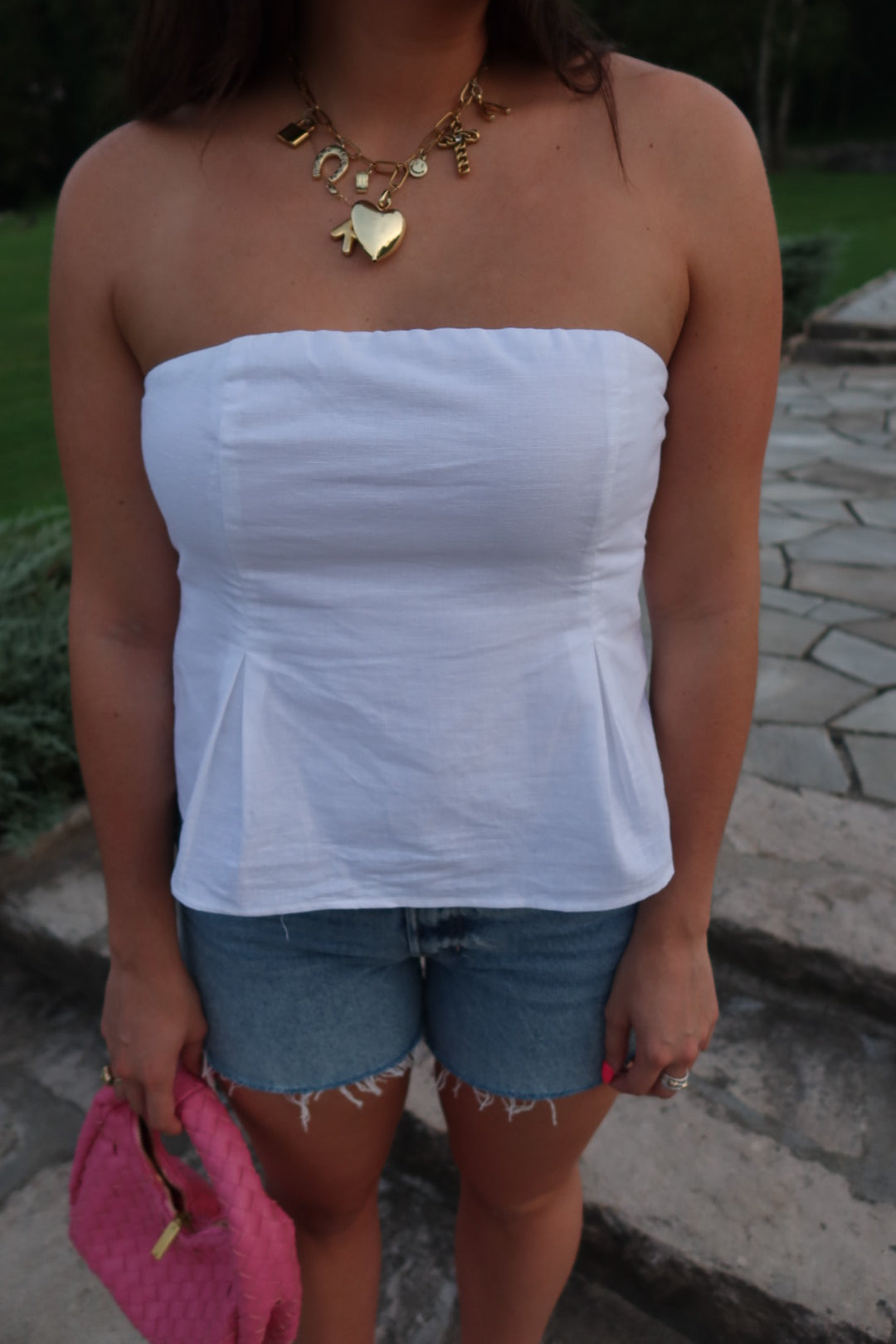 Summer's End Linen Top (White)