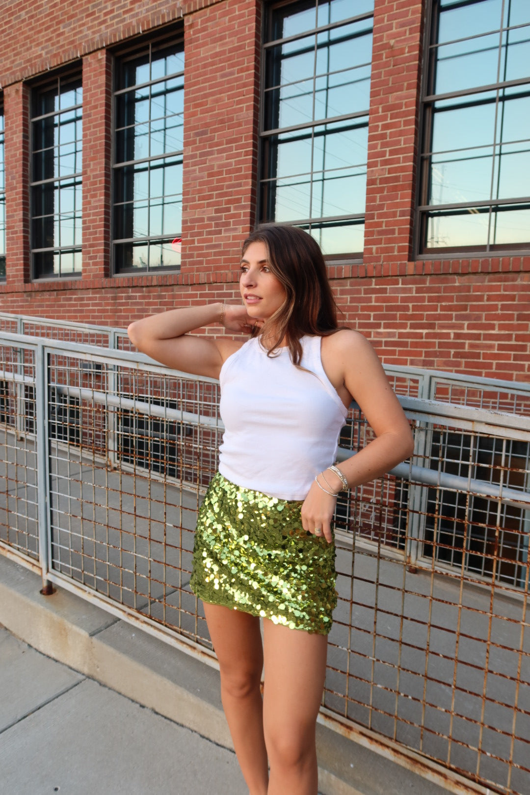Lime Light Mini Skirt