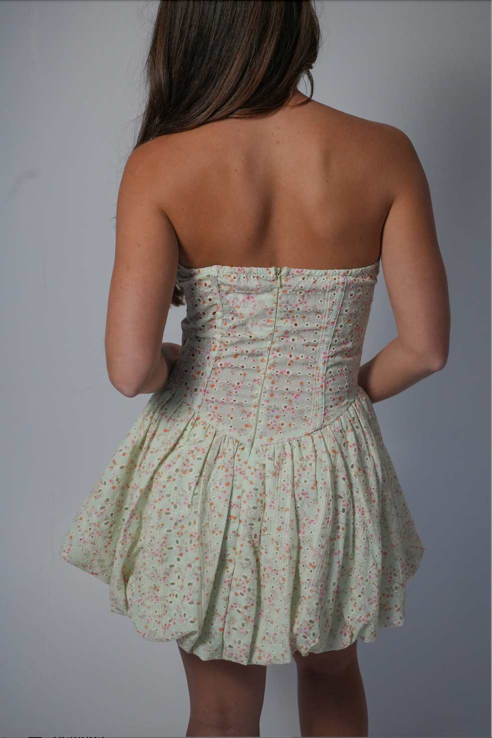 Sunday Brunch Mini Dress (Sage)