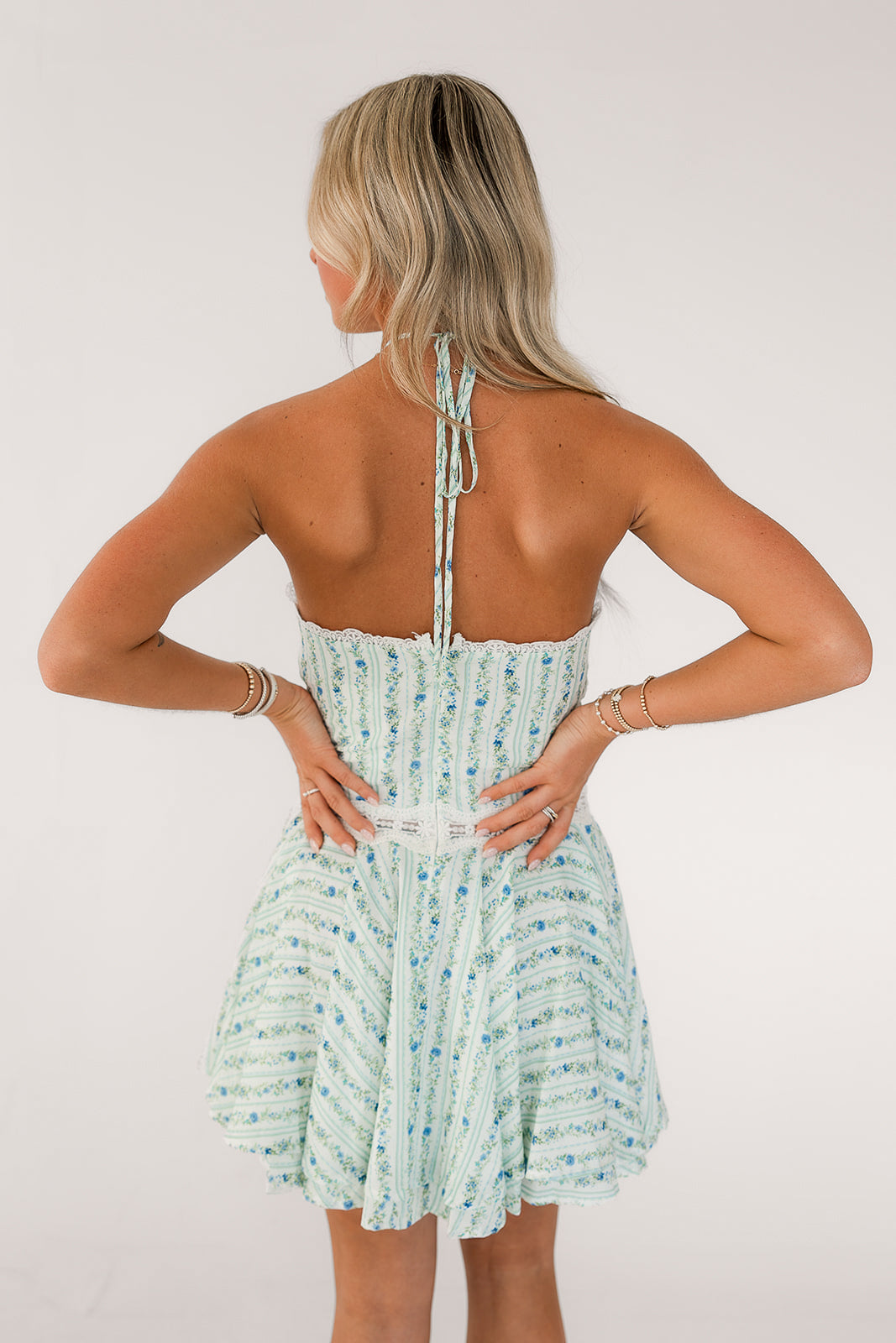 Sweet Pea Mini Dress (Blue)