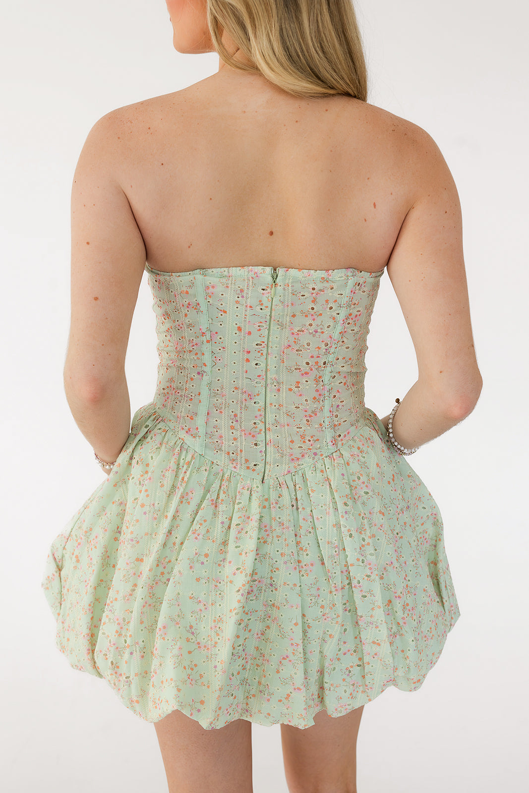 Sunday Brunch Mini Dress (Sage)