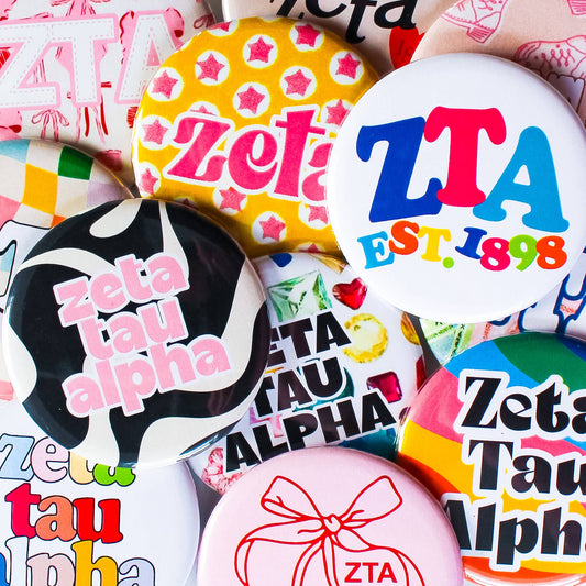 Zeta Tau Alpha Assorted Buttons