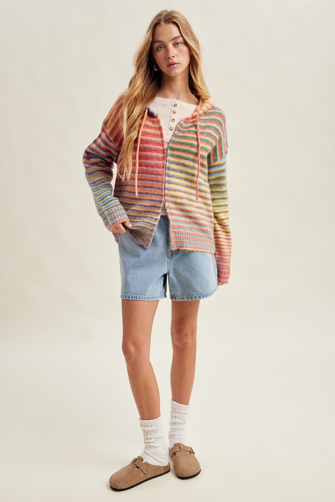 Sunset Social Hoodie (Rainbow)
