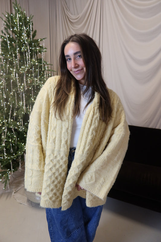 Butter Me Up Cable Knit Cardigan