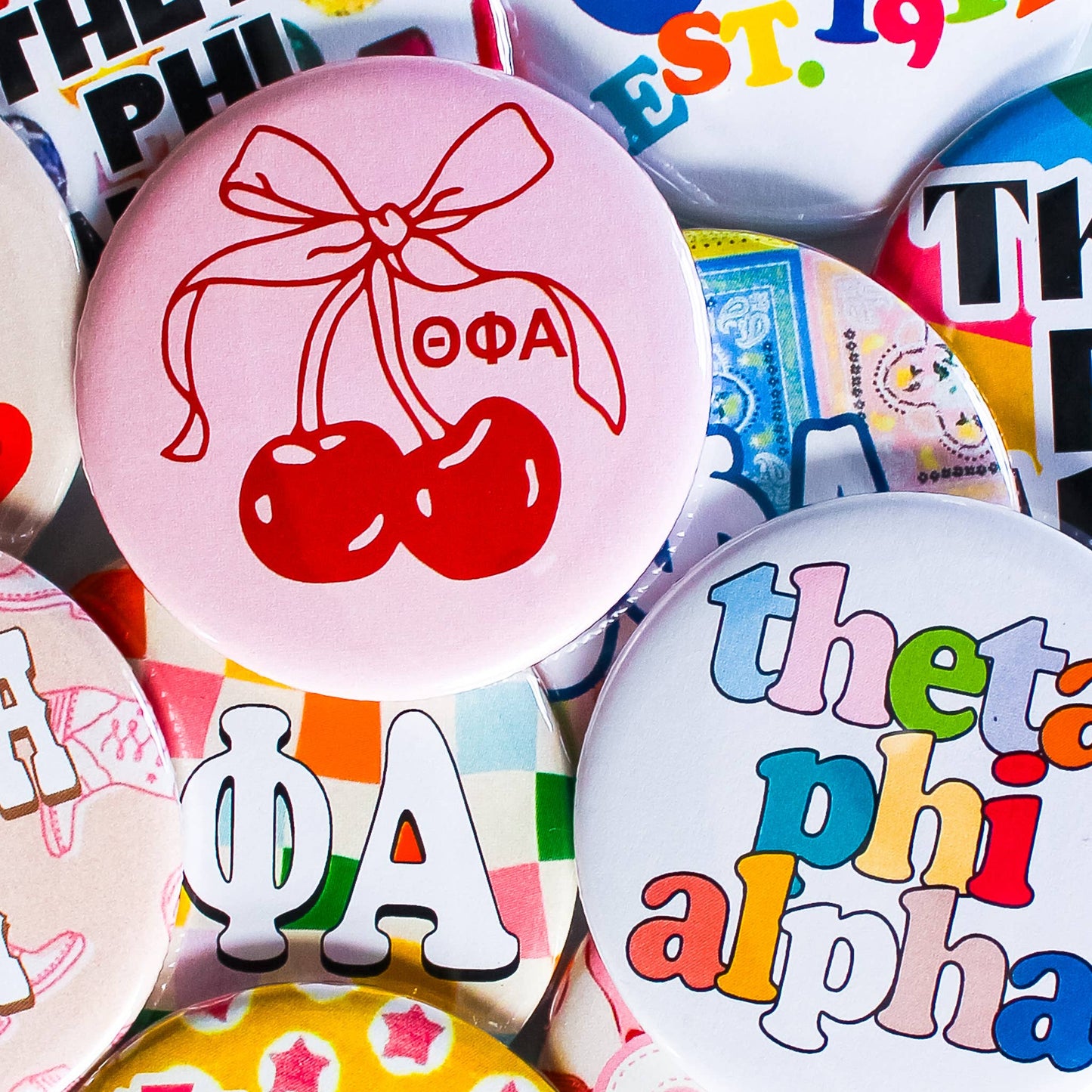 ALPHA PHI Assorted Buttons
