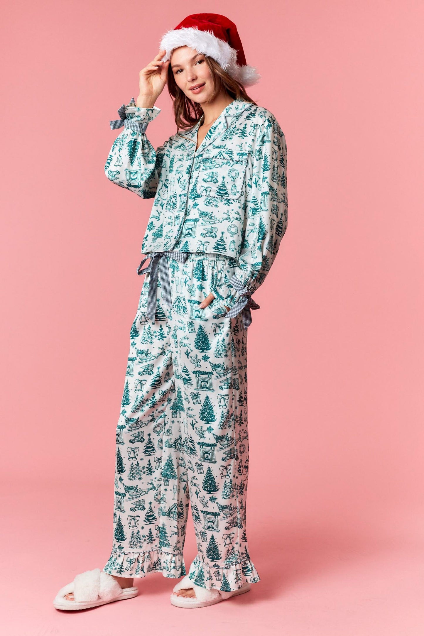 Twas A Toile Christmas PJs