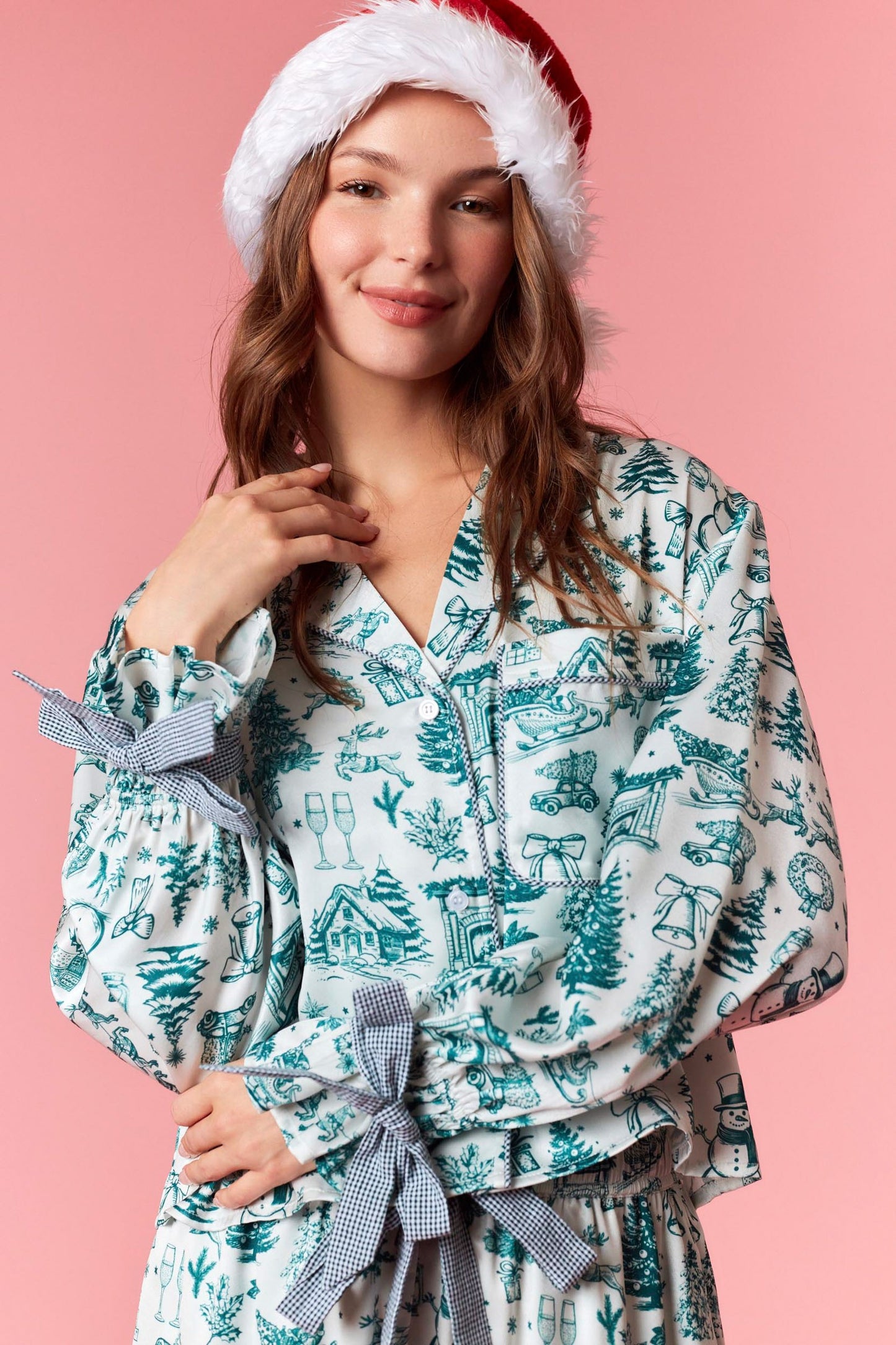 Twas A Toile Christmas PJs
