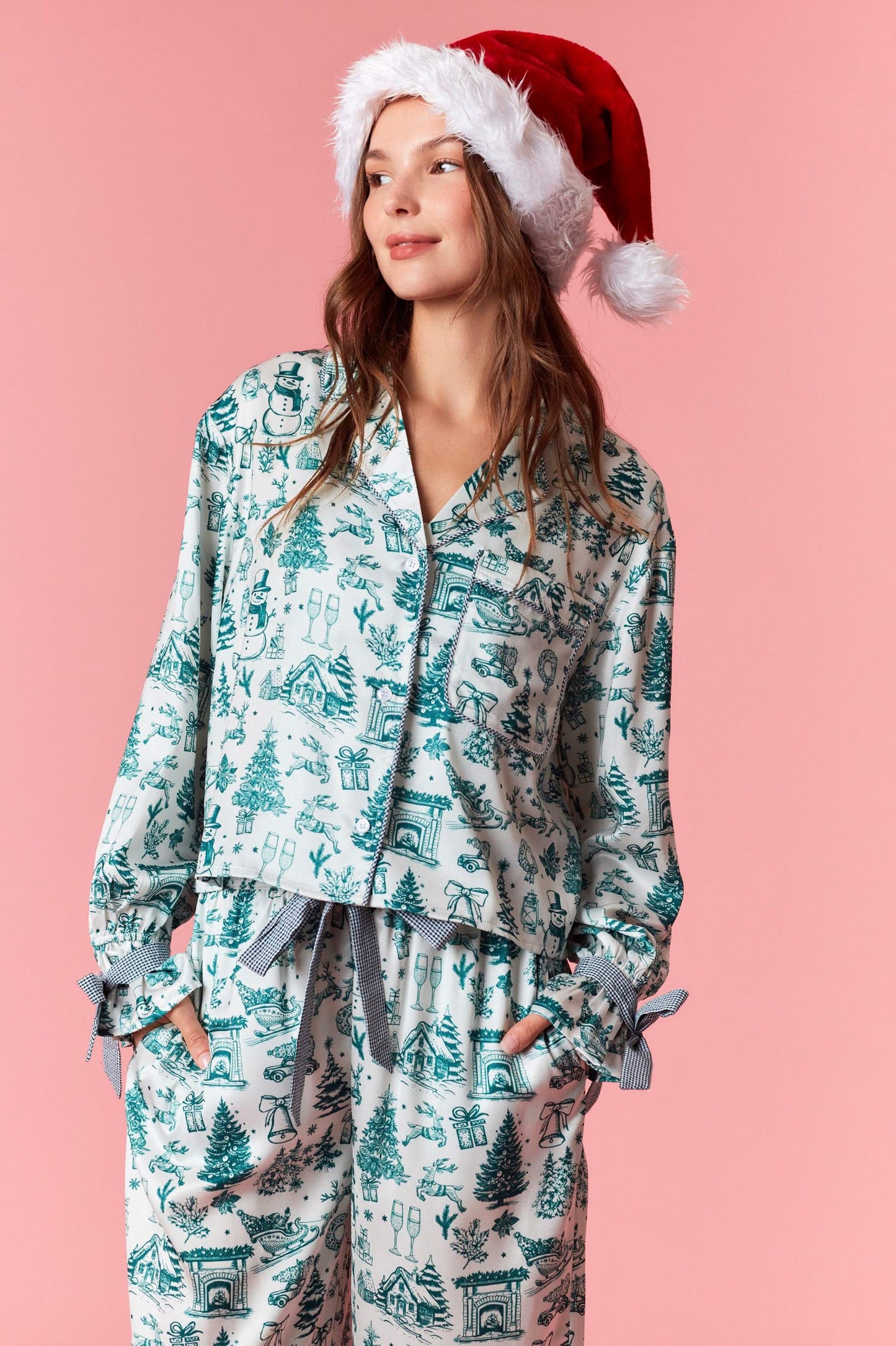 Twas A Toile Christmas PJs
