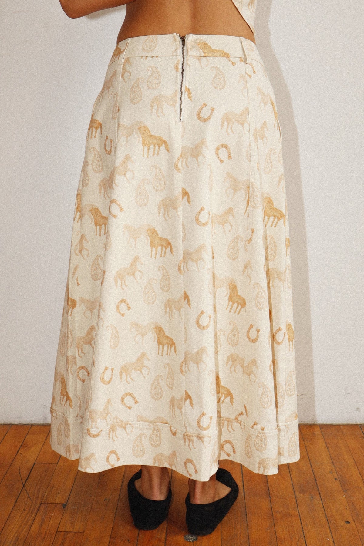 Ranch Ready Midi Skirt