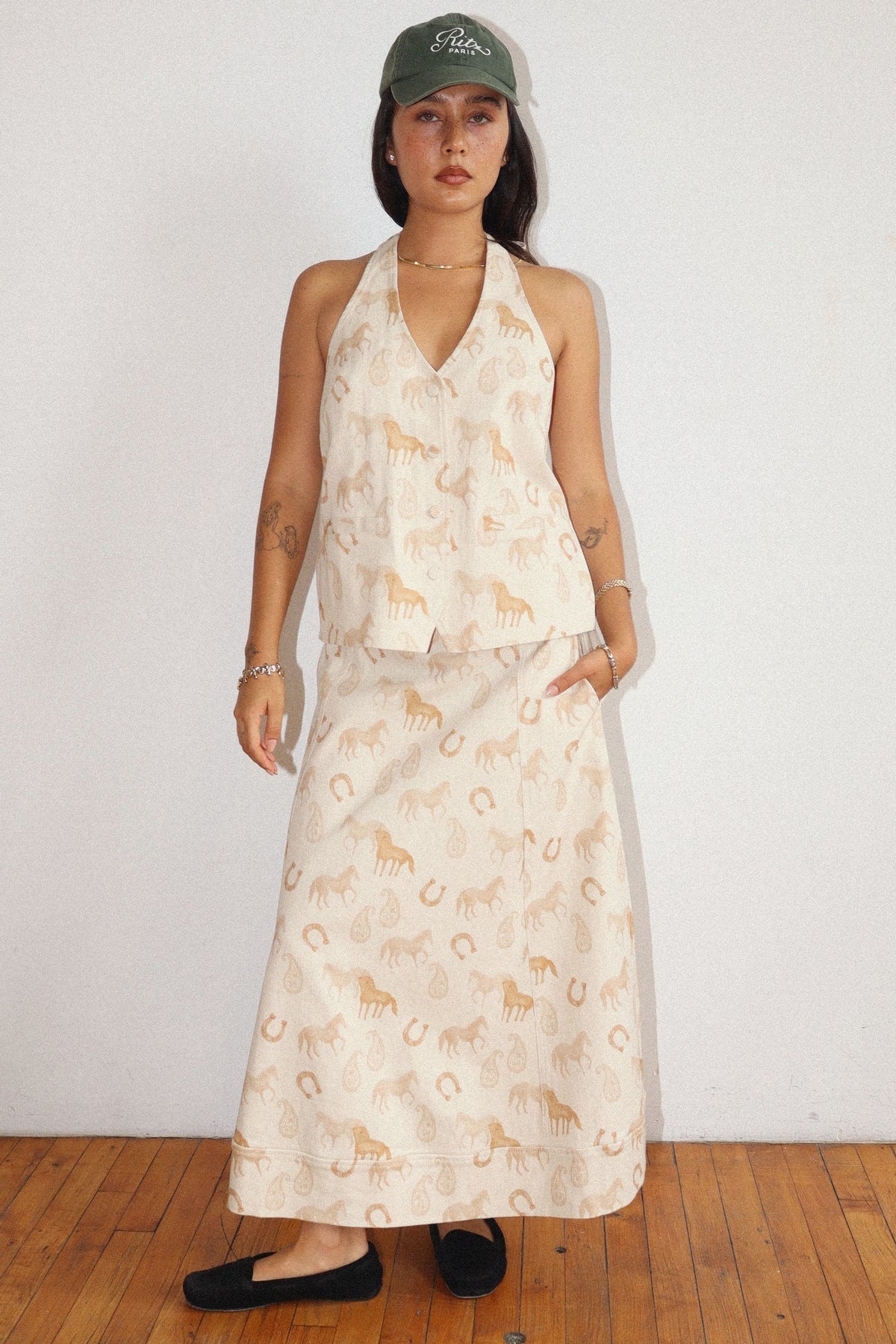 Ranch Ready Midi Skirt