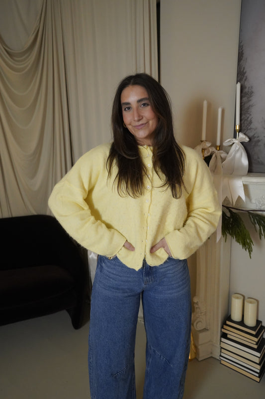 Color Me Cozy Cardigan (Yellow)