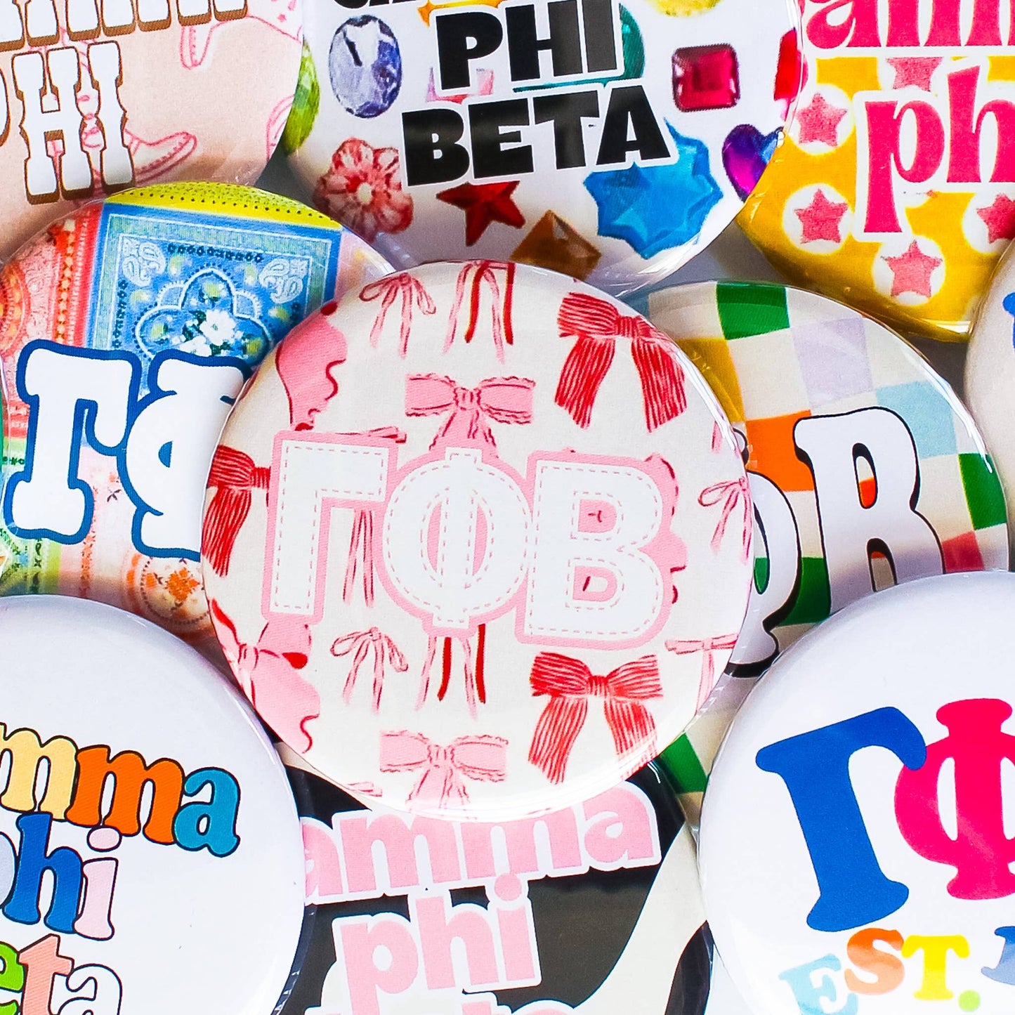 ALPHA PHI Assorted Buttons