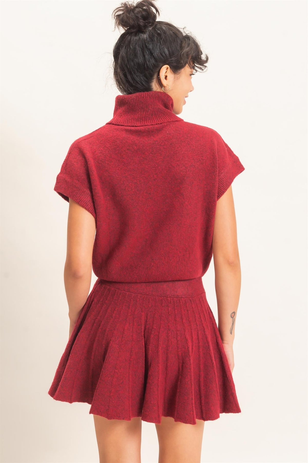 Autumn Stroll Sweater Set (Red)