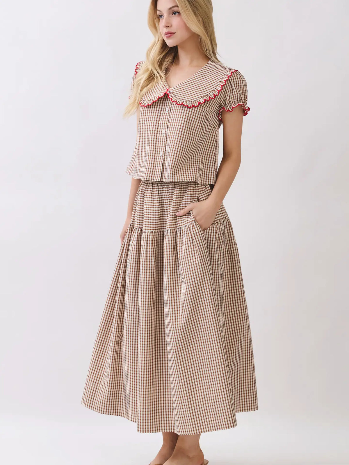 Apple Picking Maxi Skirt