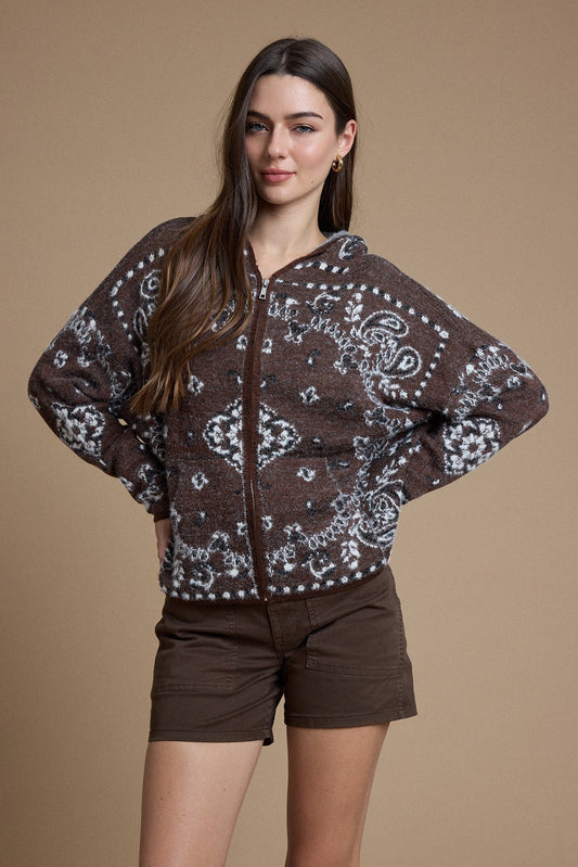 Outlaw Zip Up (Brown)
