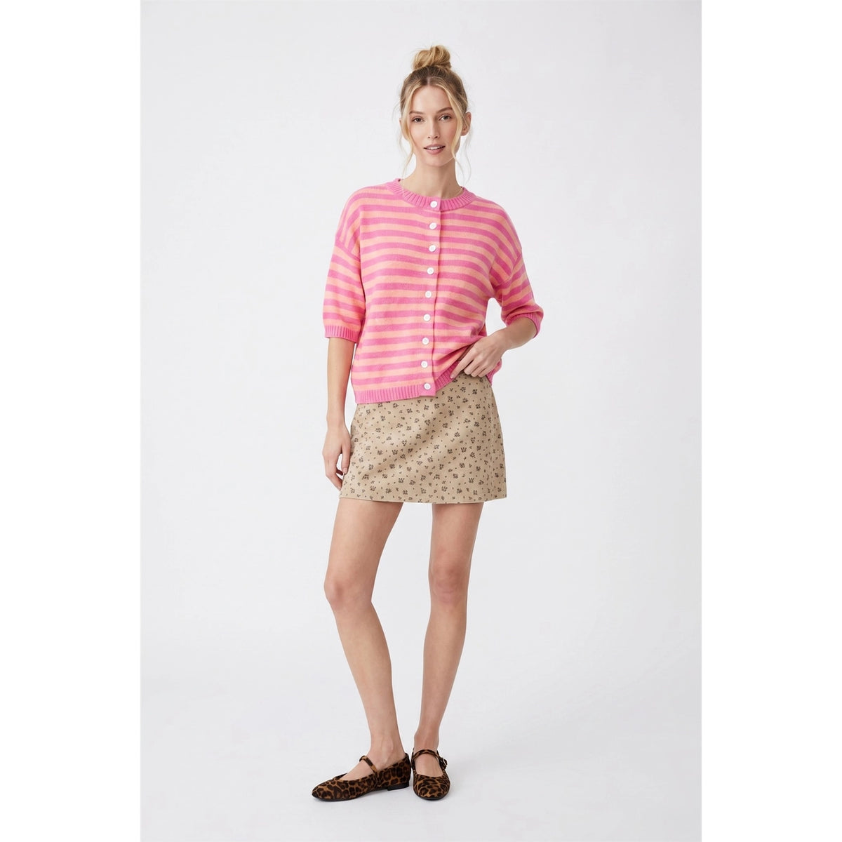 Good Company Cardigan (Punch/Peach)