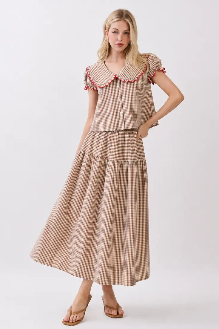 Apple Picking Maxi Skirt