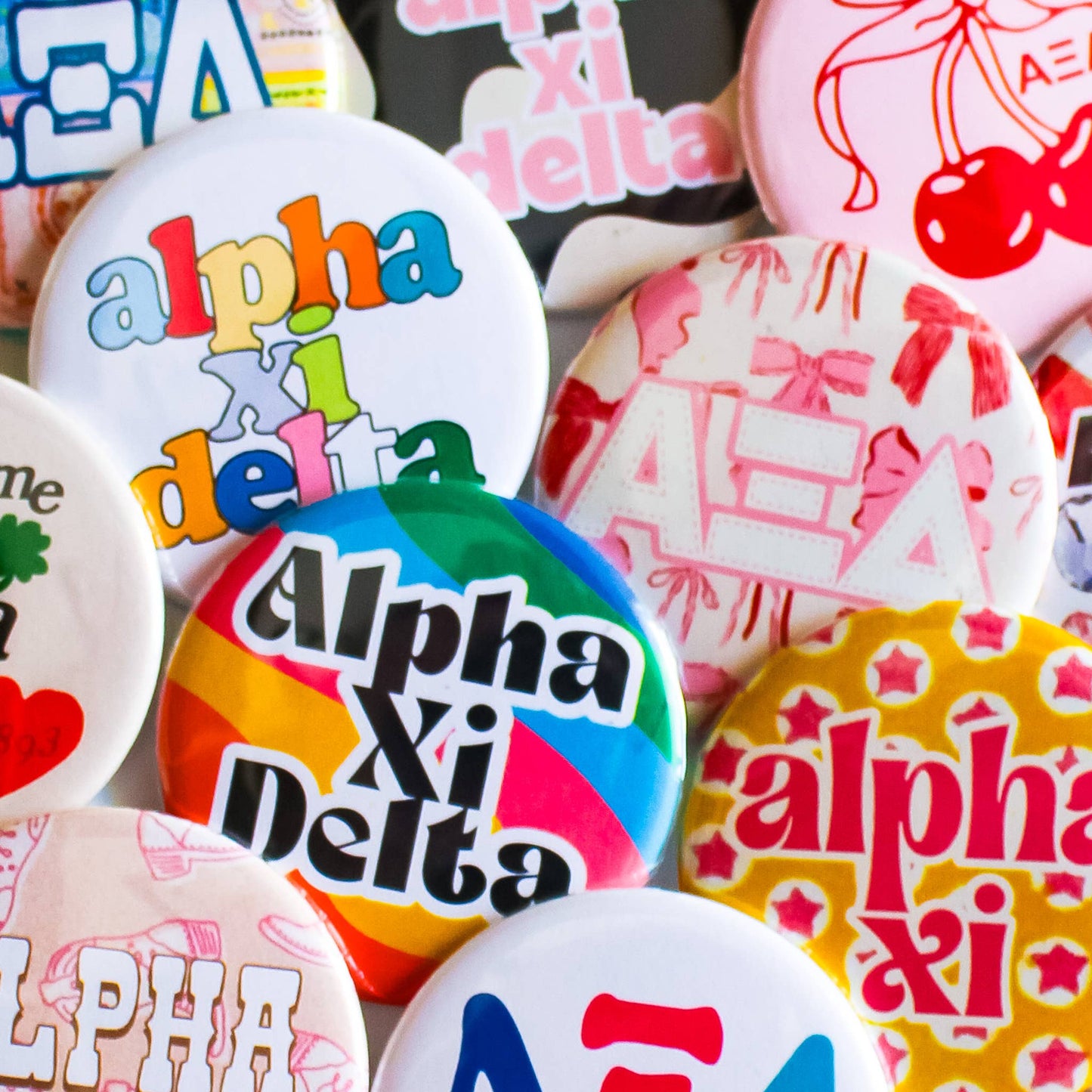 ALPHA PHI Assorted Buttons