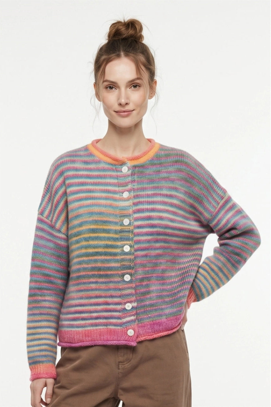 Lucky Day Cardigan (Teal Mix)