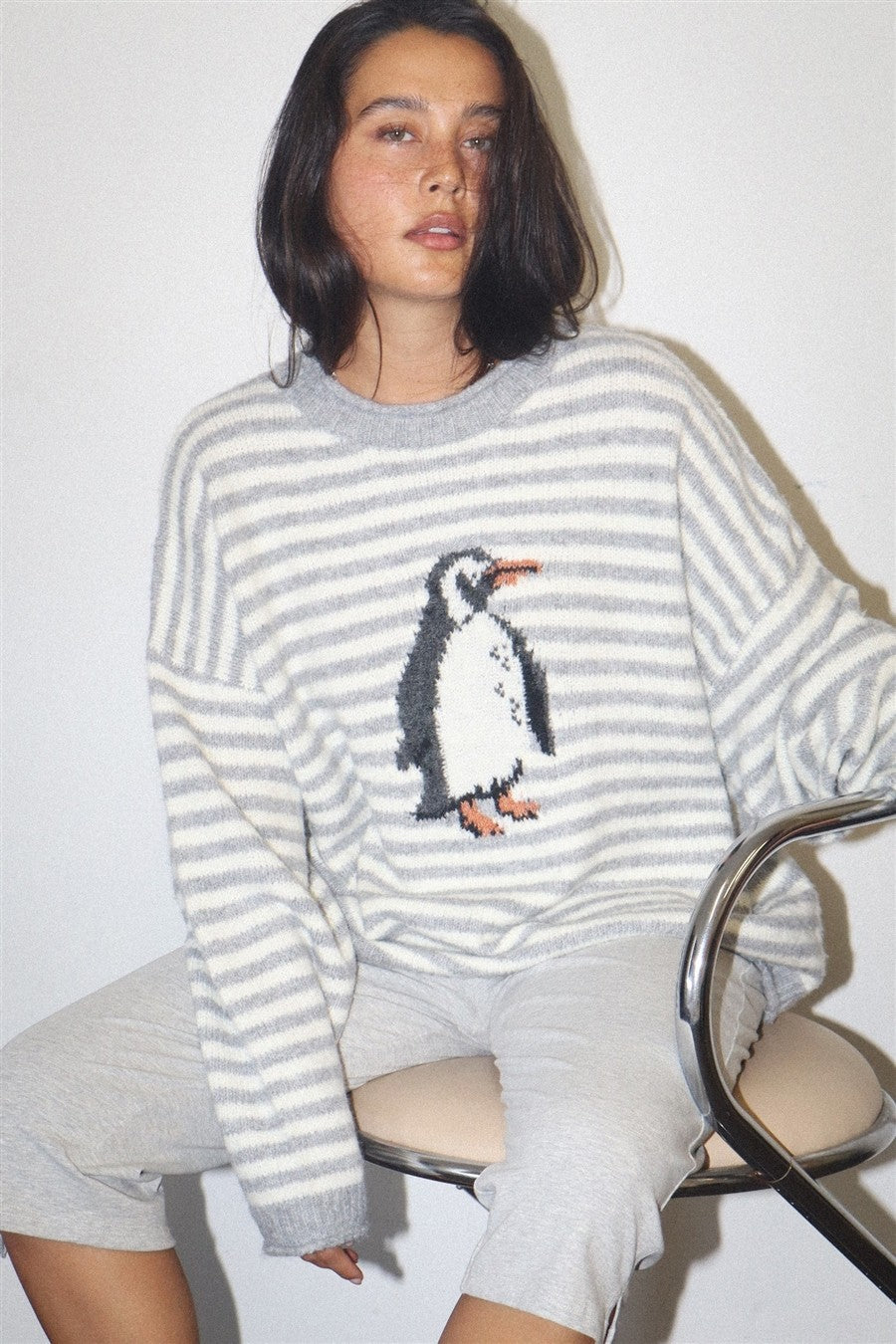 Waddle Club Sweater (Grey)