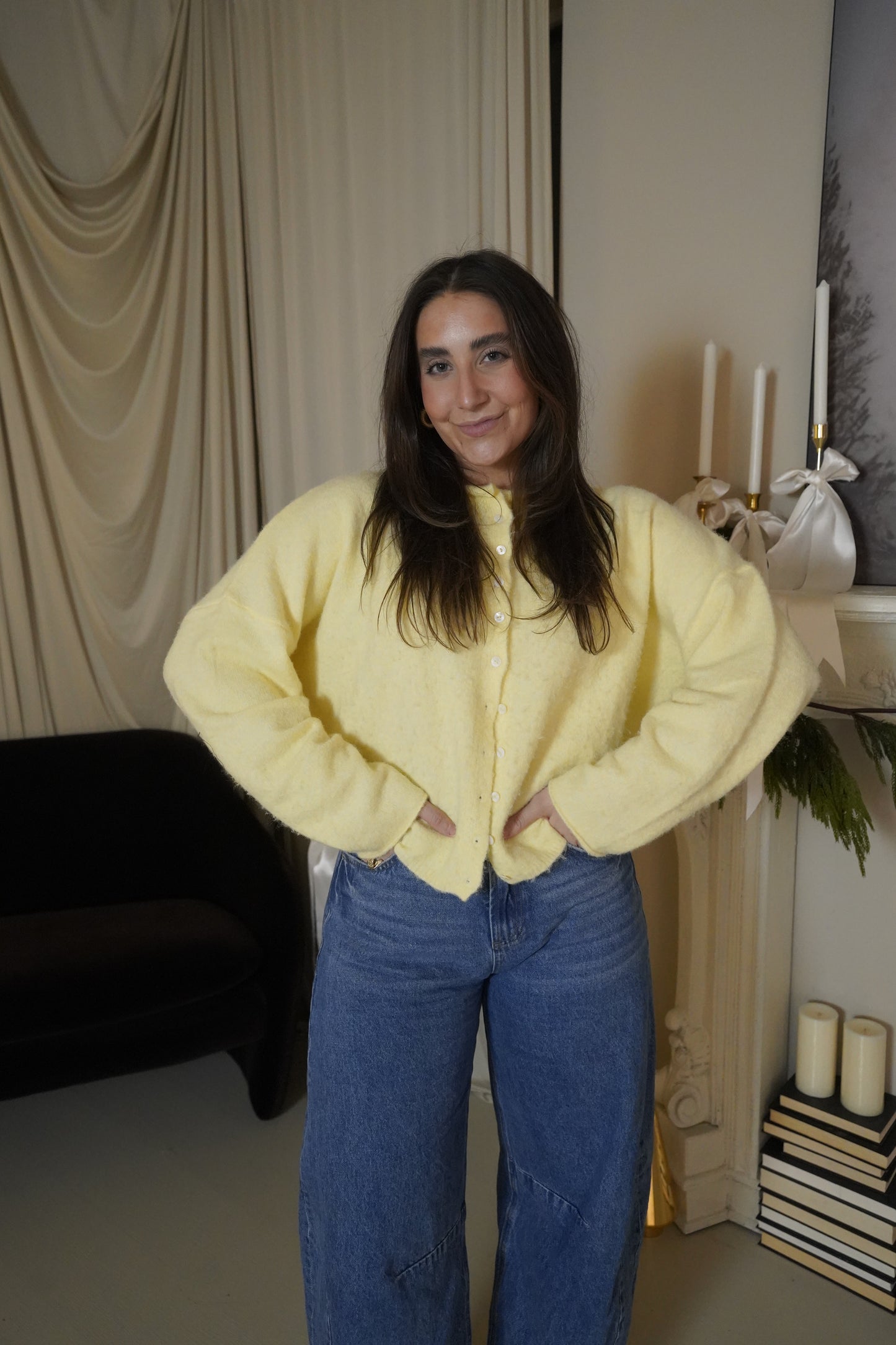 Color Me Cozy Cardigan (Yellow)