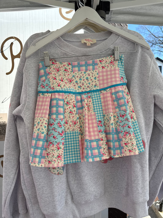 Love patchwork tennis skirt