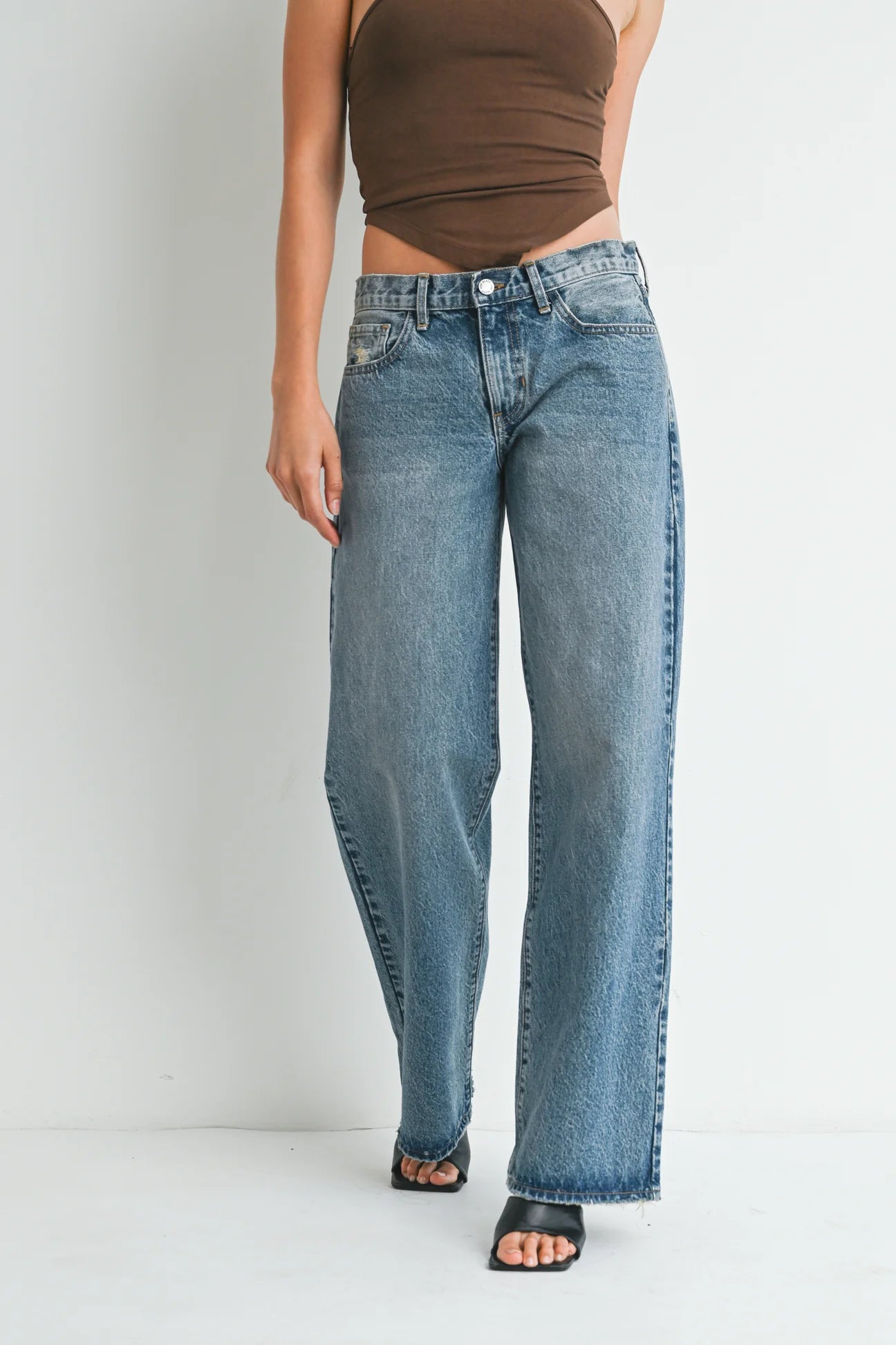 Just Black Denim Low Rise Baggy Slouch