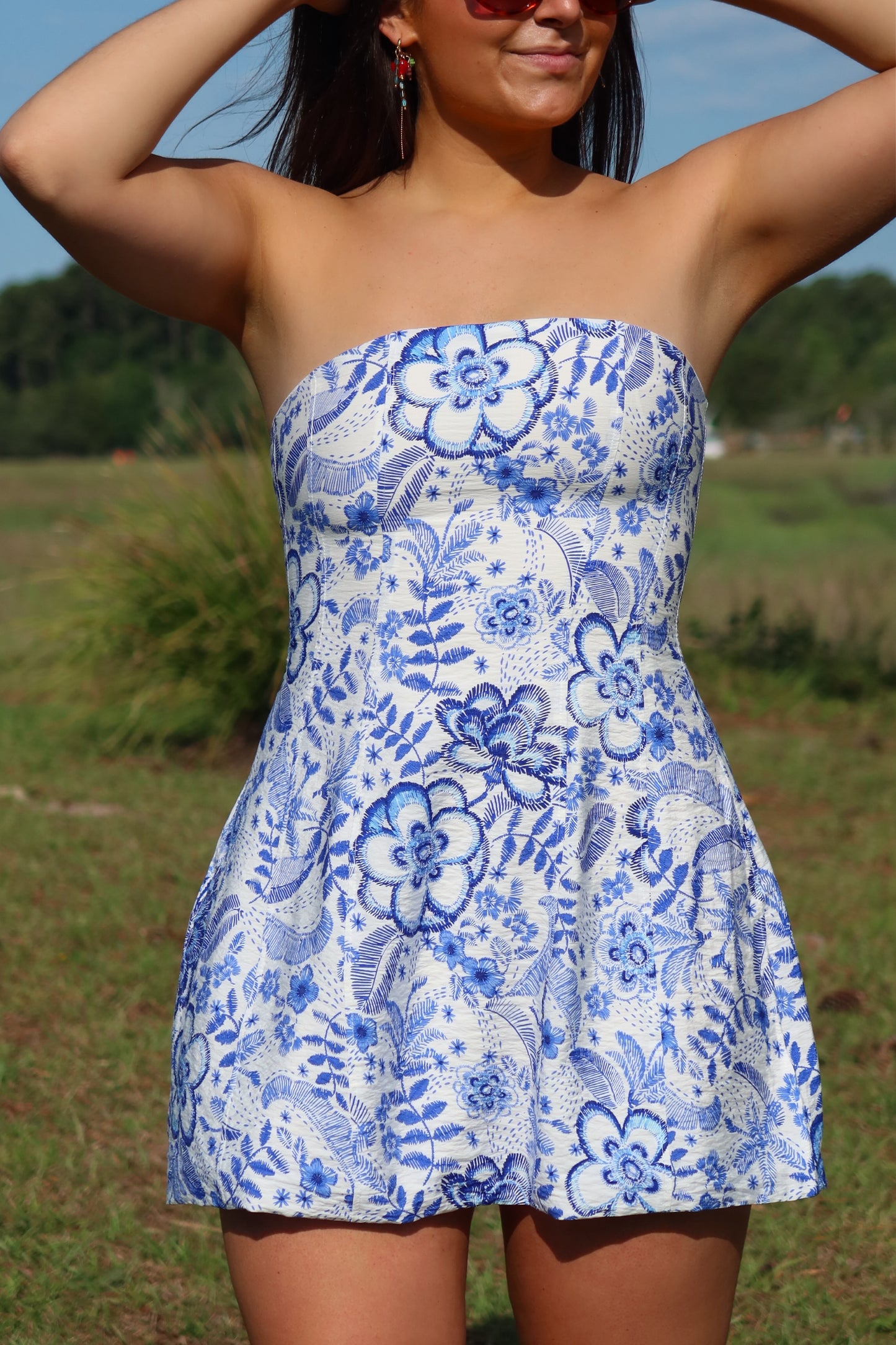 Mediterranean Muse Mini Dress