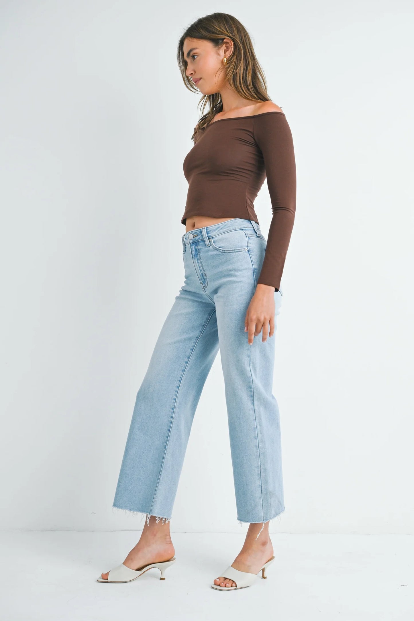 JBD Slim Wide Leg Jeans