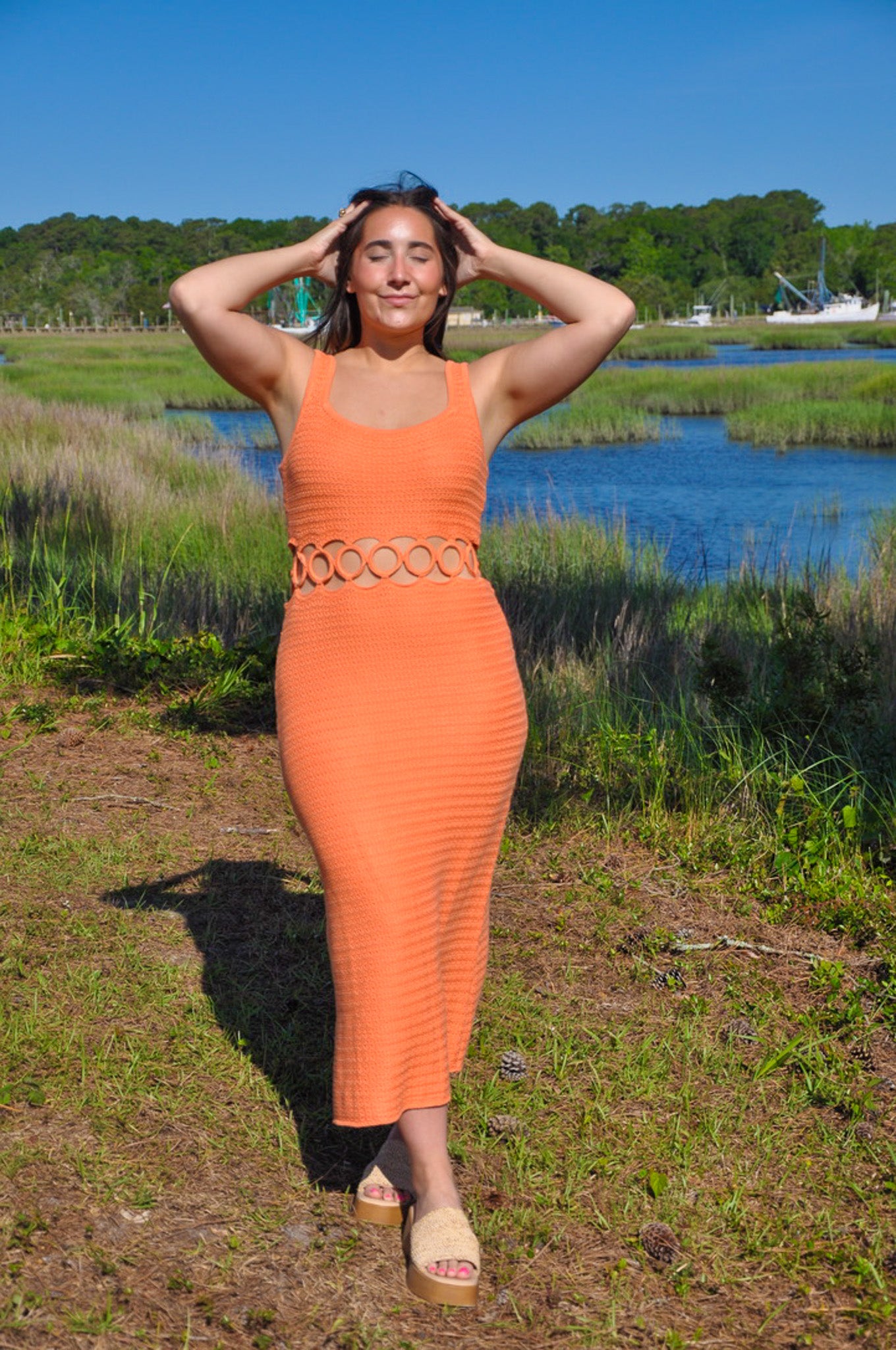 Chasing Sunset Midi Dress