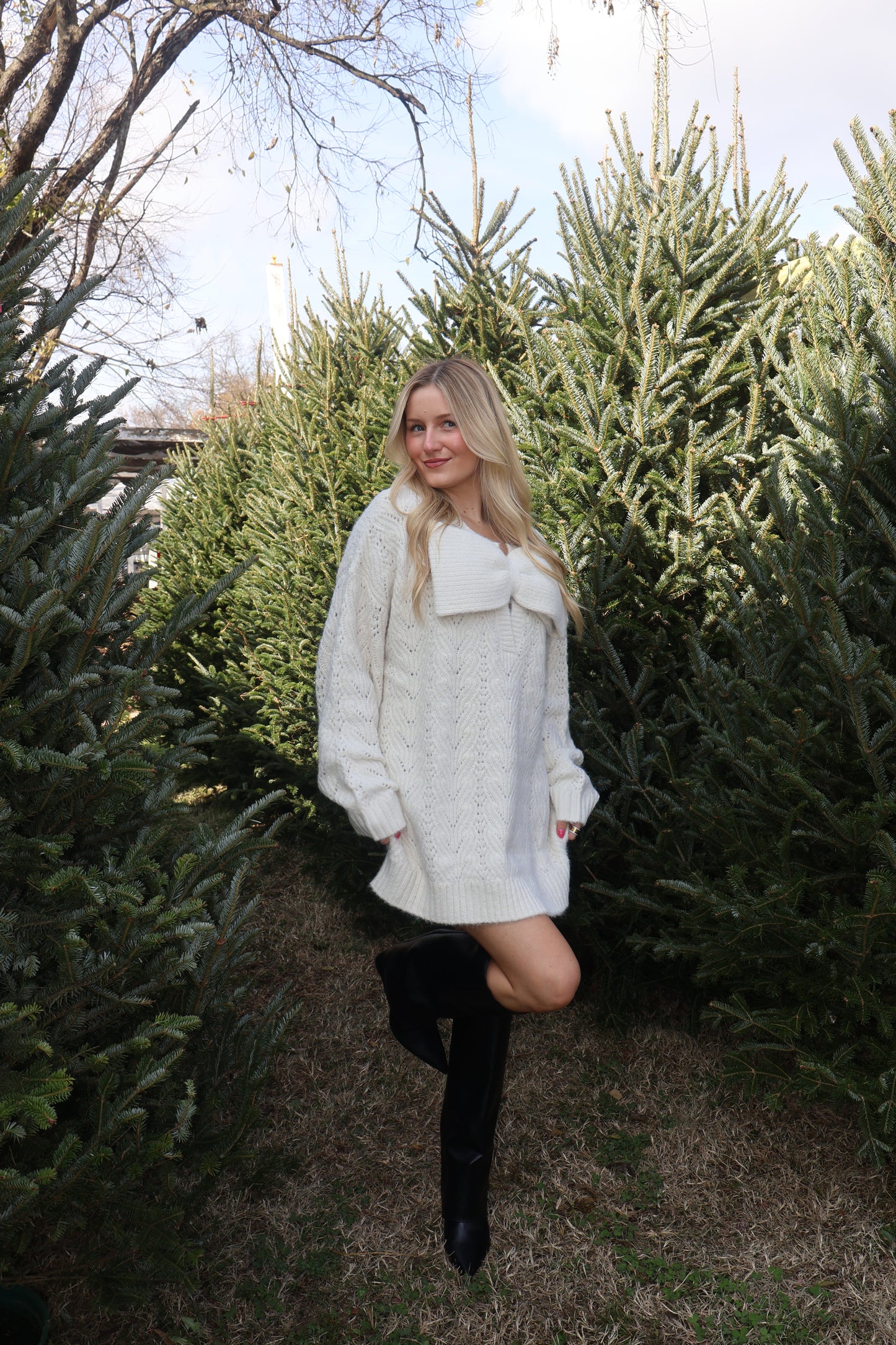 Snow Angel Sweater Dress