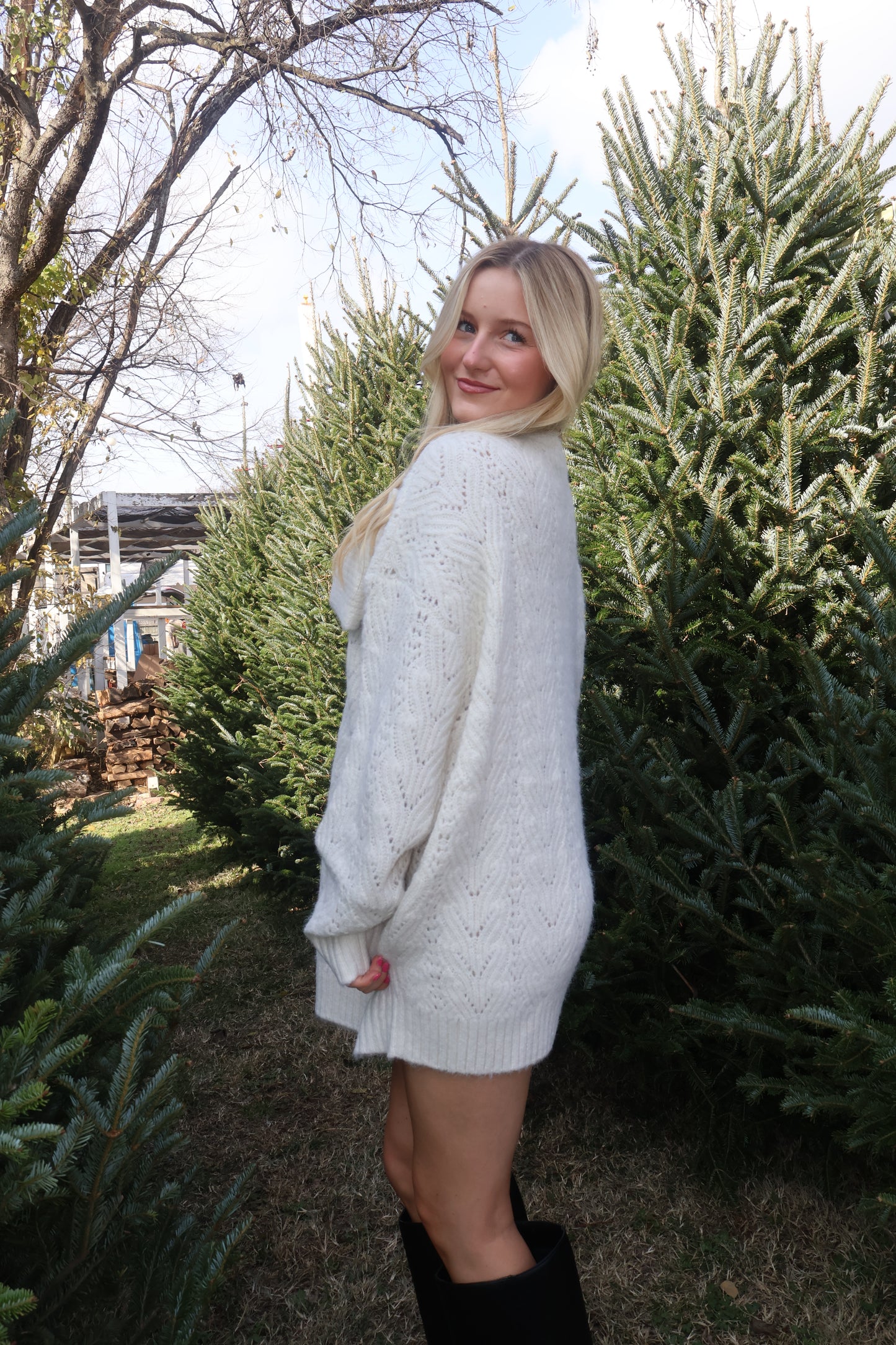 Snow Angel Sweater Dress