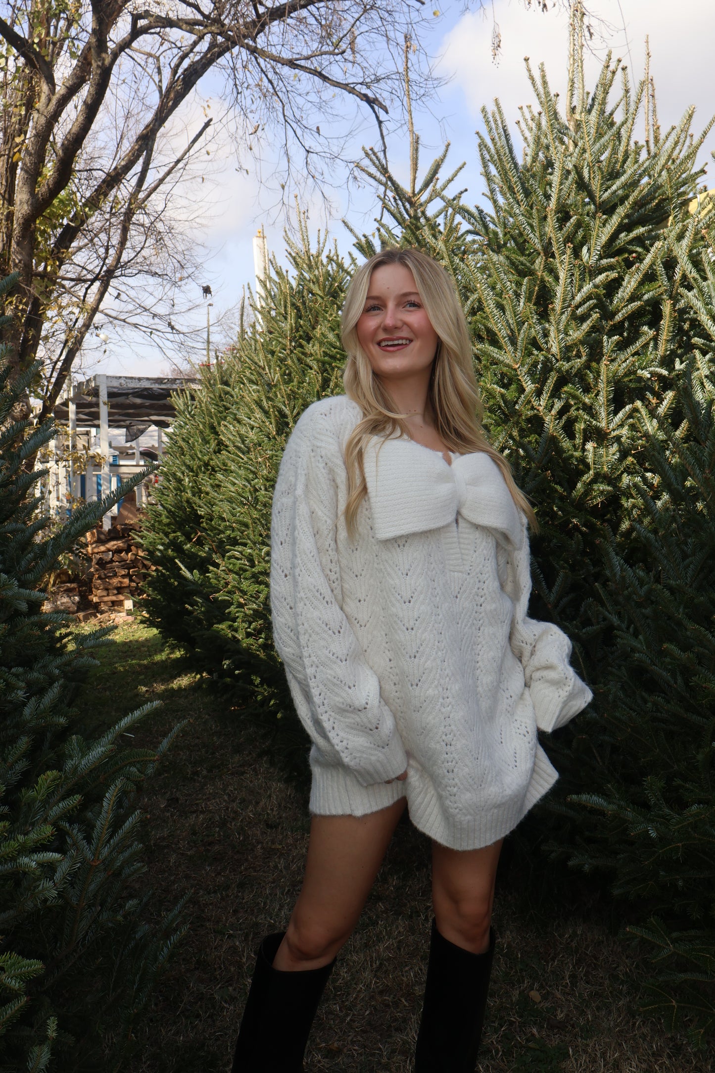 Snow Angel Sweater Dress