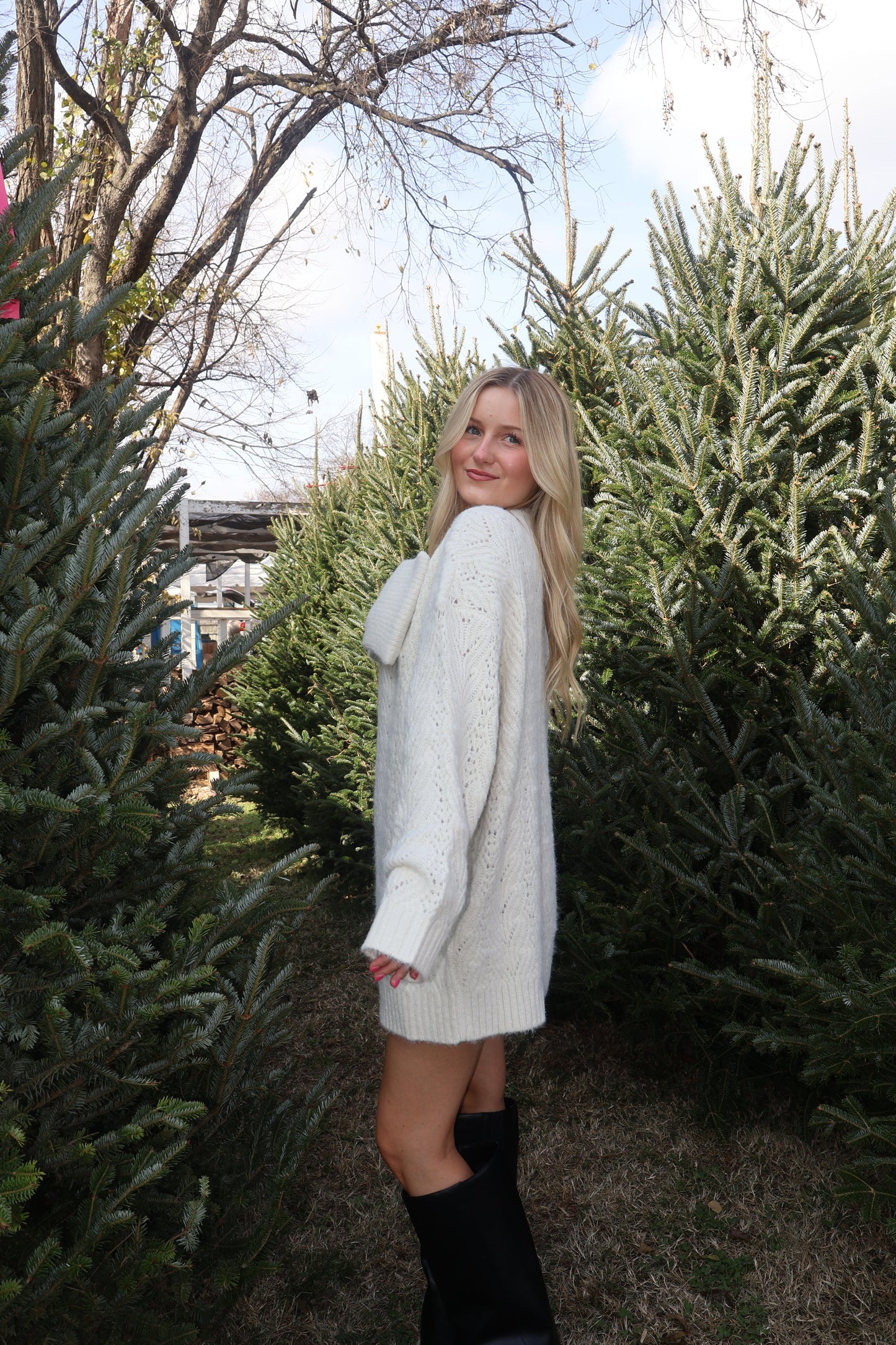 Snow Angel Sweater Dress