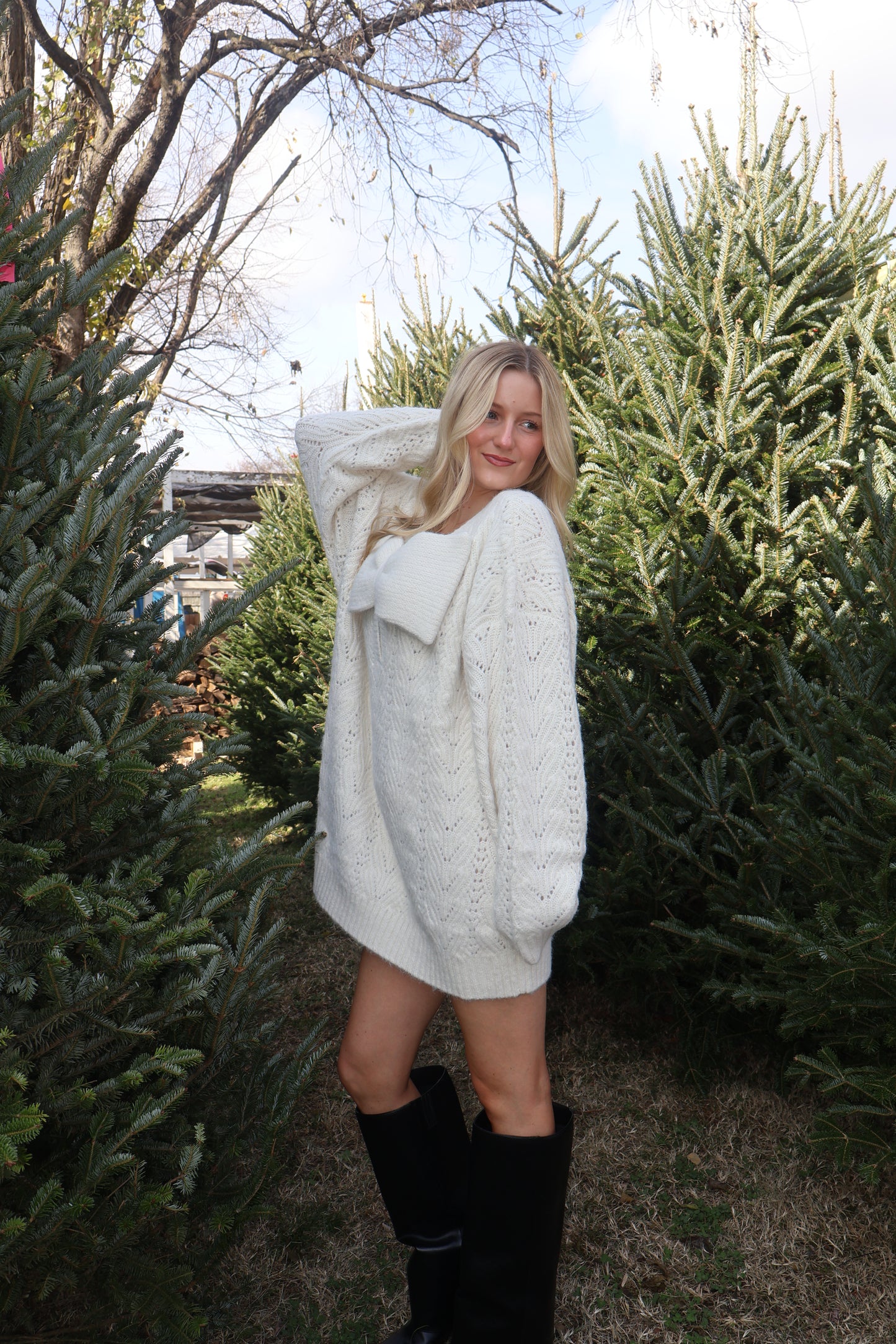 Snow Angel Sweater Dress