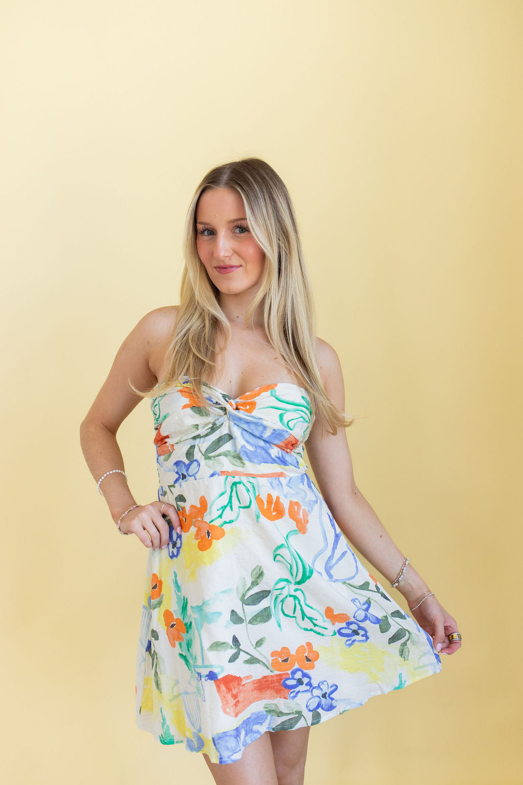 Santorini Stroll Mini Dress