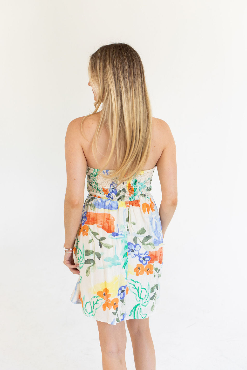 Santorini Stroll Mini Dress