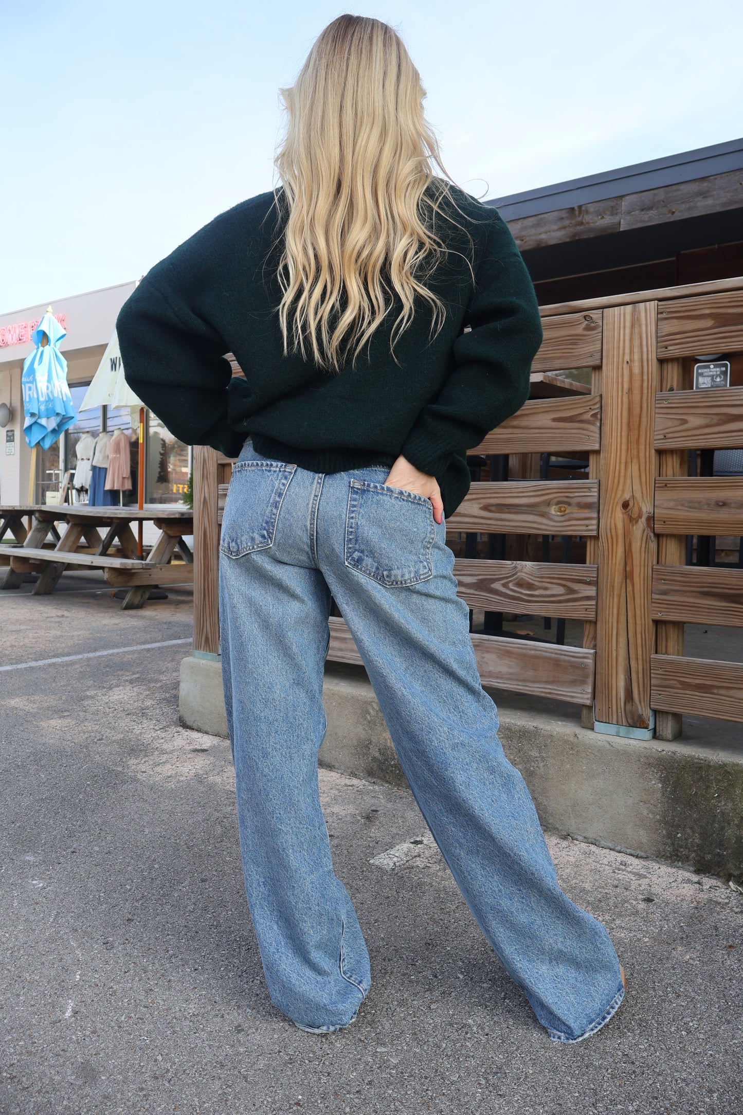 Just Black Denim Low Rise Baggy Slouch